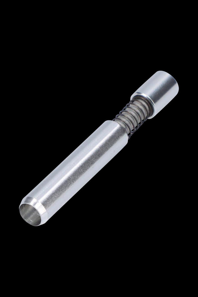 Awesome Metal Spring-Loaded One Hitter Pipe