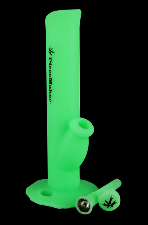 PieceMaker Kermit Glow-in-the-Dark Silicone Water Pipe