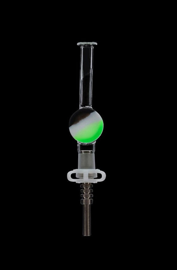 Premium Glass Nectar Collector with Silicone Reclaim Catcher - No More Wasted Concentrates!