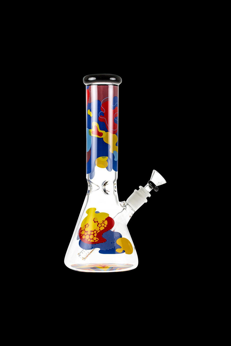 Famous Brandz Papaya: Stunning Glass Beaker Ice Bong