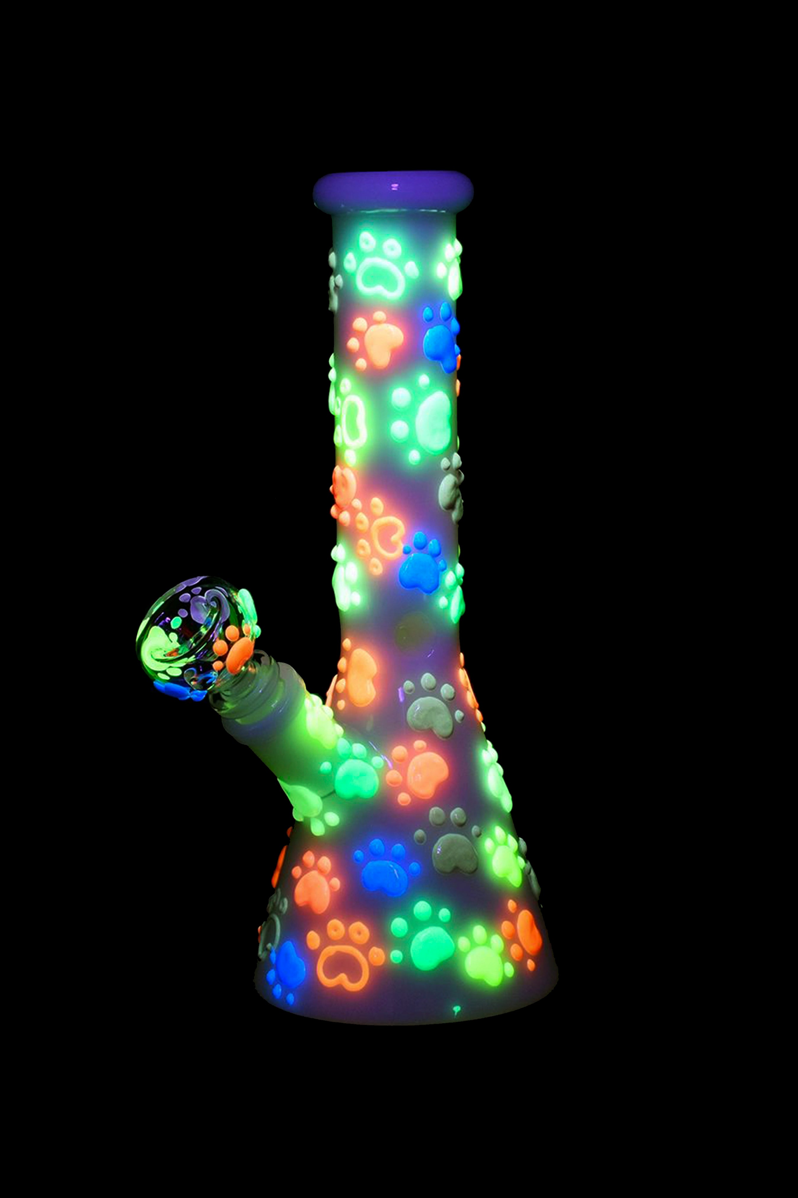 Paws for the Cause: Glow-in-the-Dark Magic Beaker Water Pipe