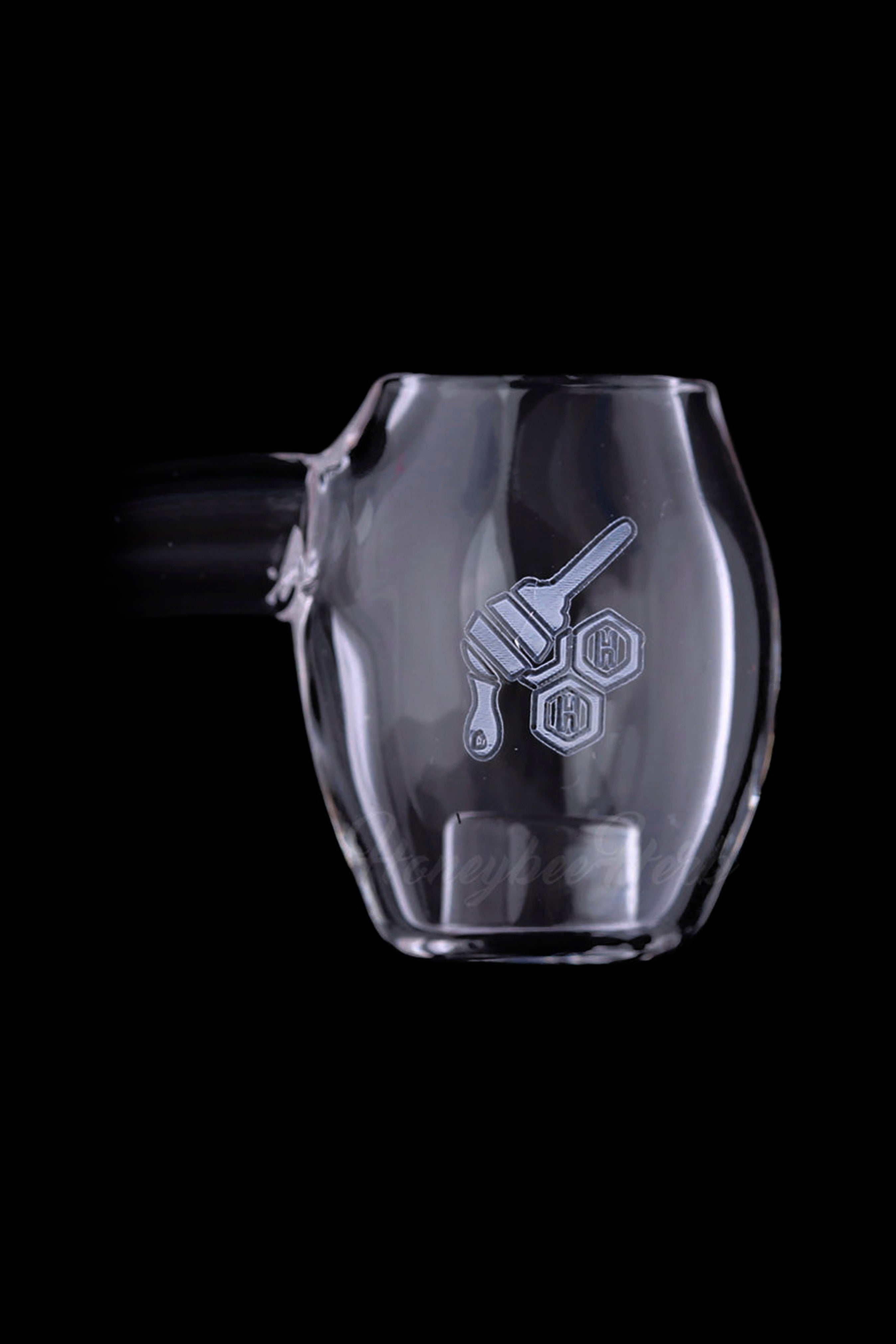 Honeybee Herb's Stunning Yellow Line Honey Barrel Core Reactor Quartz Banger