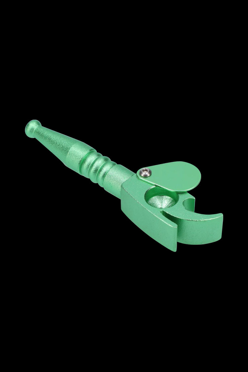 Incredible Metal Hand Pipe with Swivel Lid and Bottle Opener