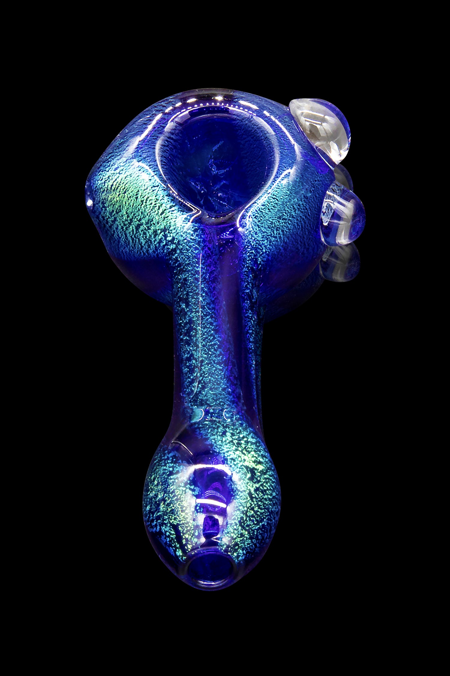 LA Pipes Blue Dream Solid Blue Dichro Spoon - A Smoking Marvel