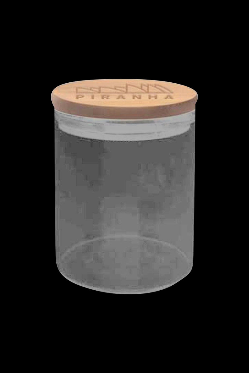 Piranha Premium Weed Storage Jar with Stylish Bamboo Lid