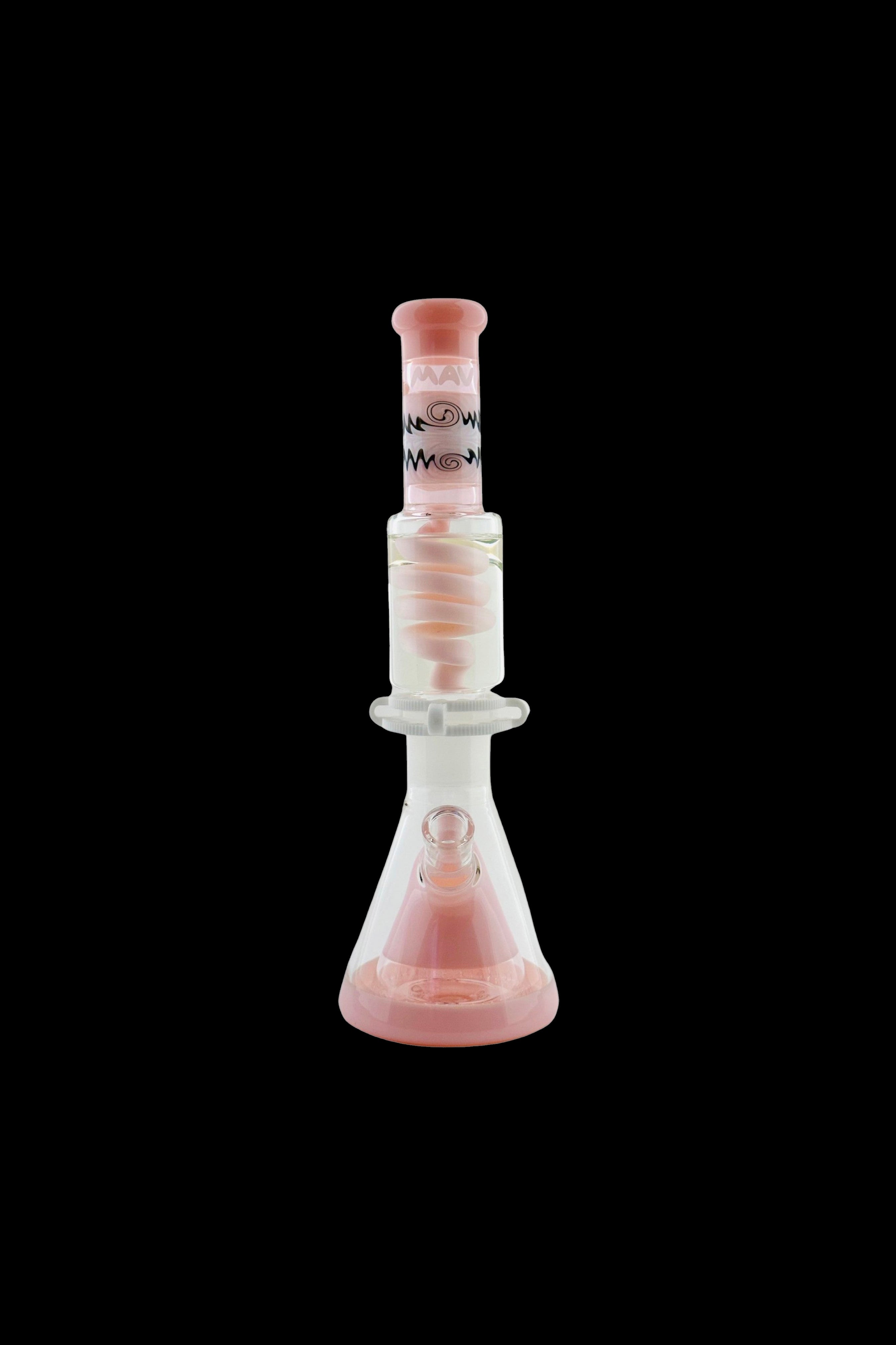 MAV Glass Reversal Wig Wag Slitted Pyramid Beaker: Freezable Coil Smoking System