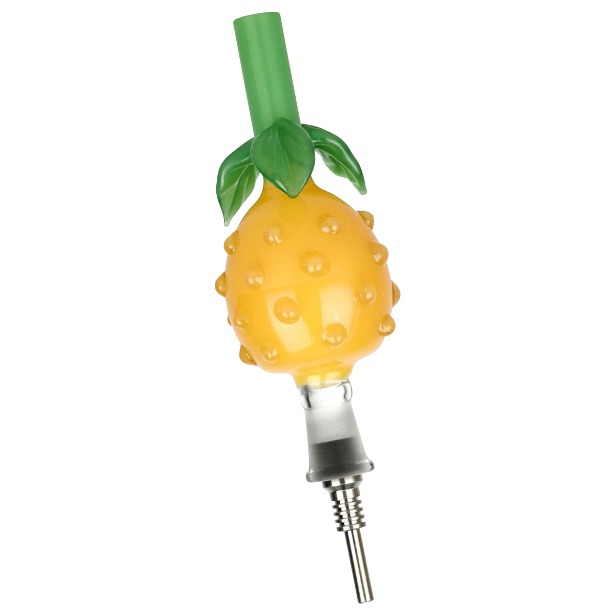 Perky Pineapple Glass Honey Straw: The Ultimate Titanium - Tipped Nectar Collector