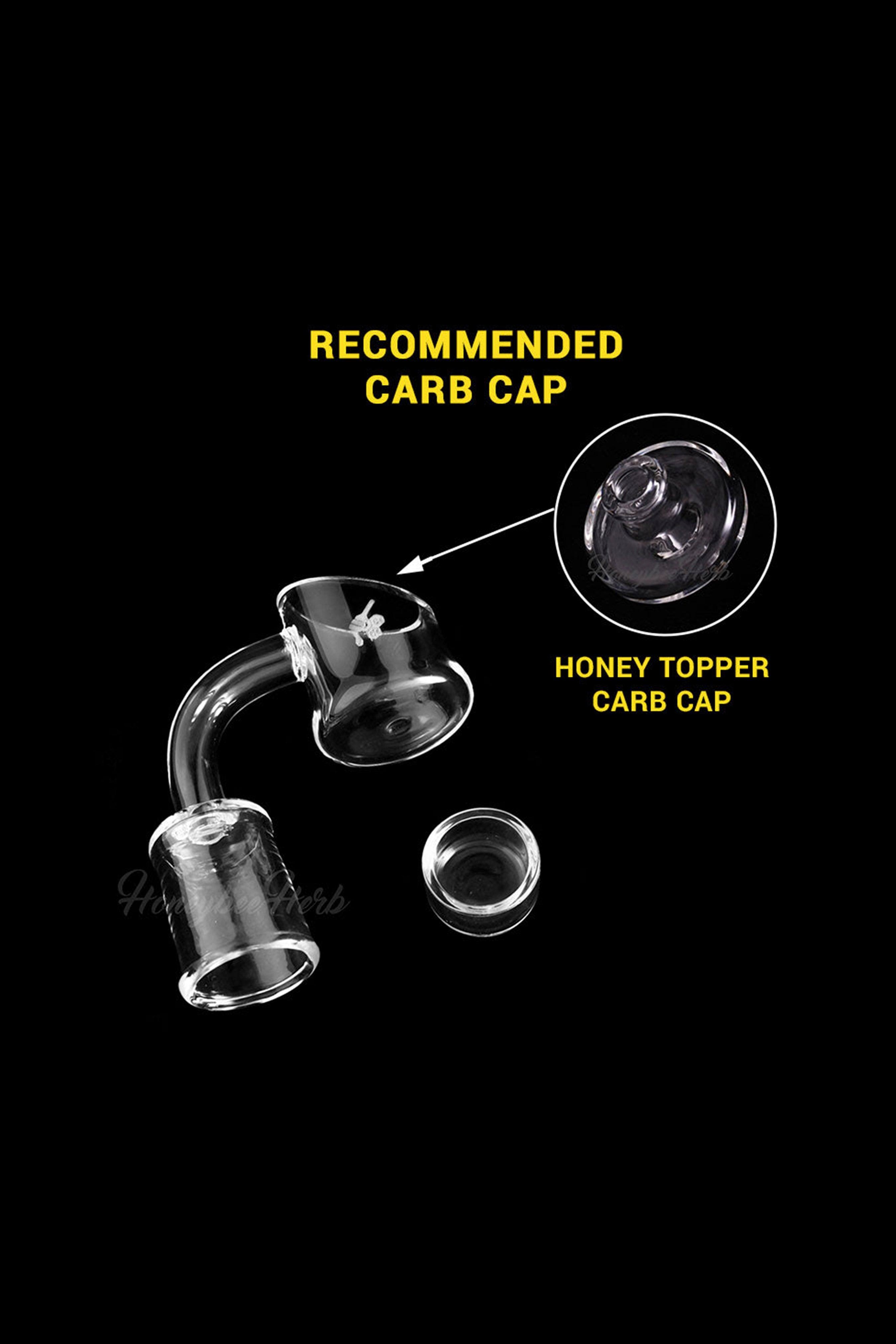 Honeybee Herb's Insanely Awesome Yellow Line Honey Cup Quartz Banger