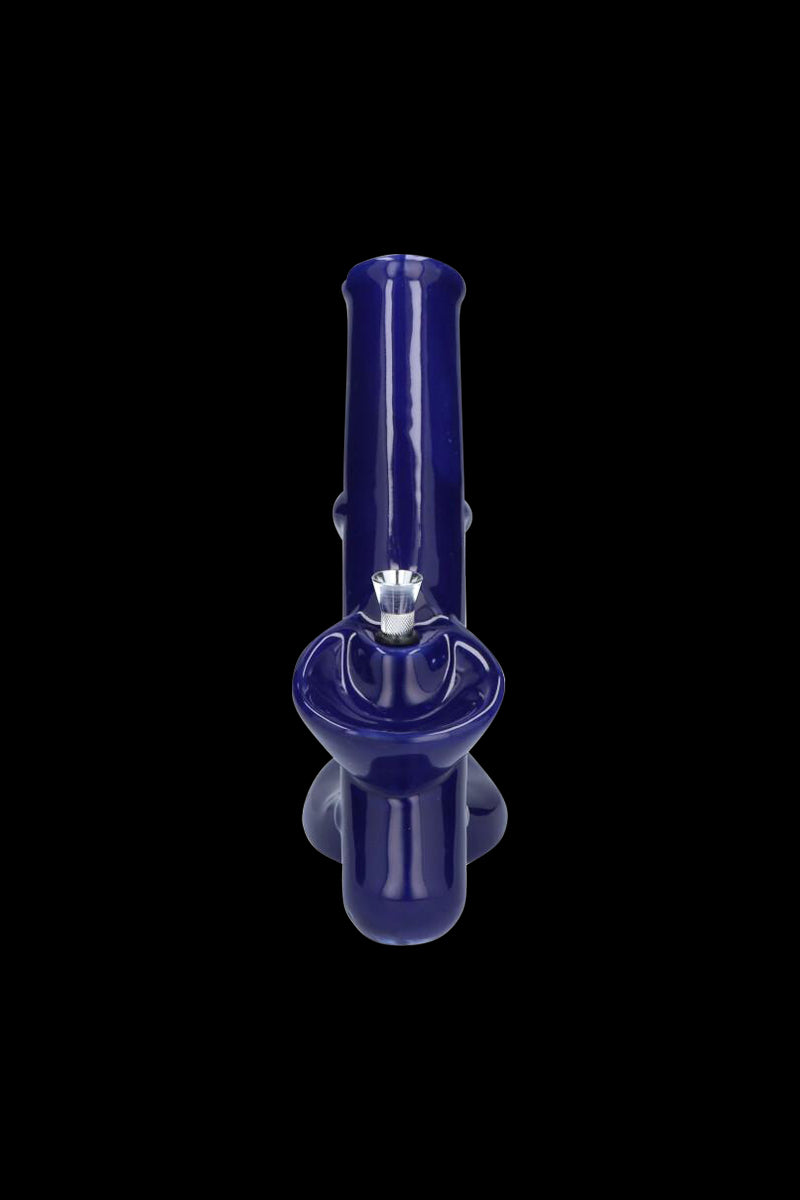 Gorgeous Grip Handle Ceramic Bong with Built-In Tray