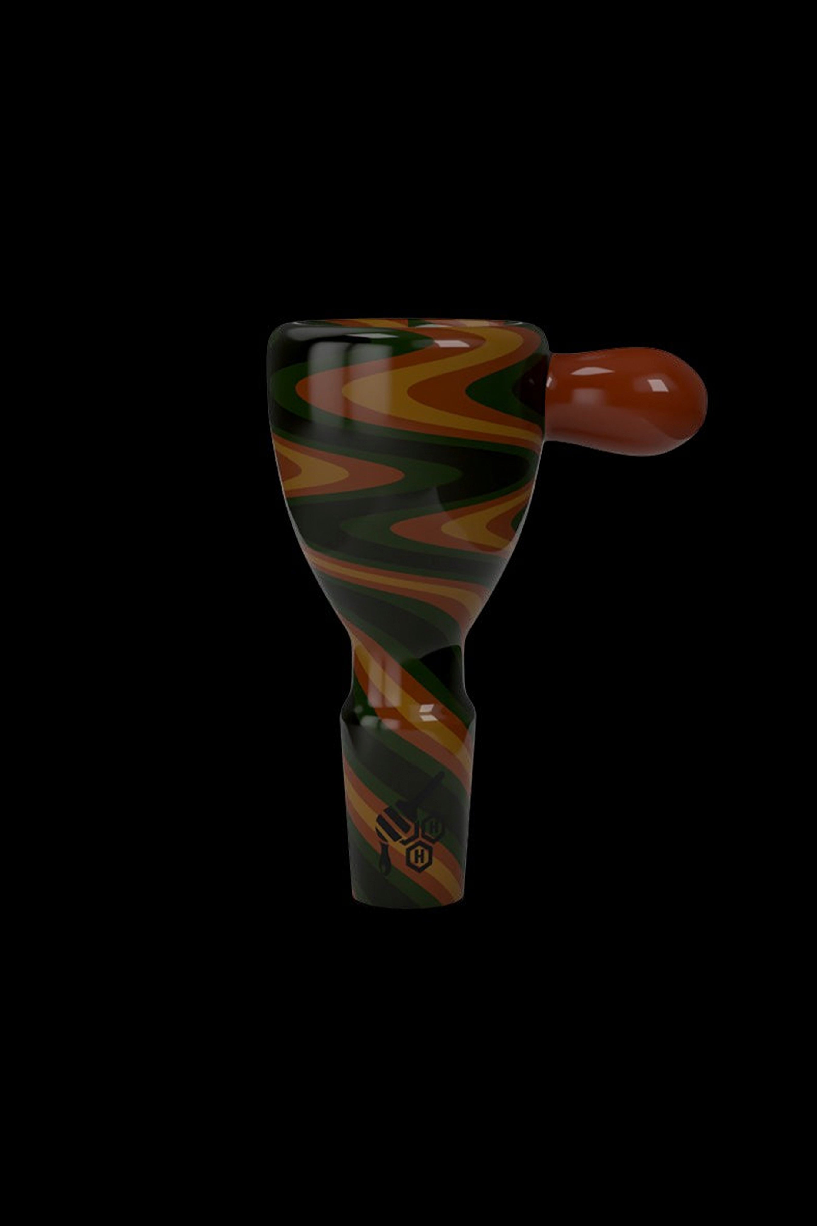 Honeybee Herb Stylish Wig Wag Stripped Bong Bowl