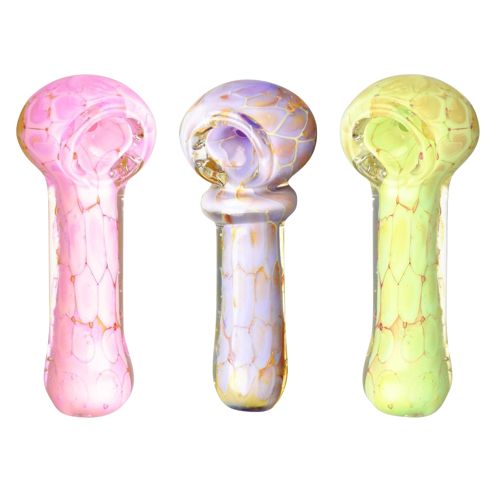 Charming Pastel Turtle Shell Inspired Spoon Pipe