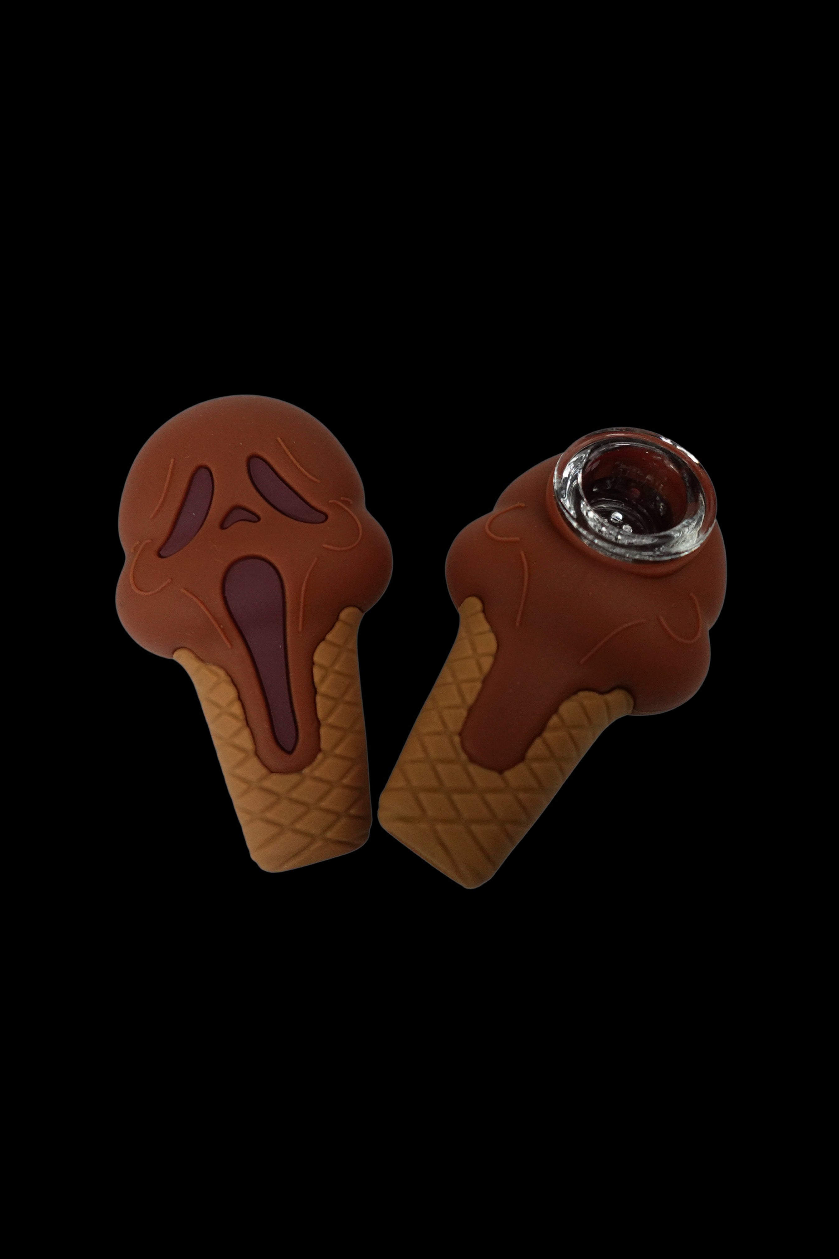 Cloud 8 Ghost Face Ice Cream Silicone Hand Pipe - The Ultimate Fun Smoking Accessory
