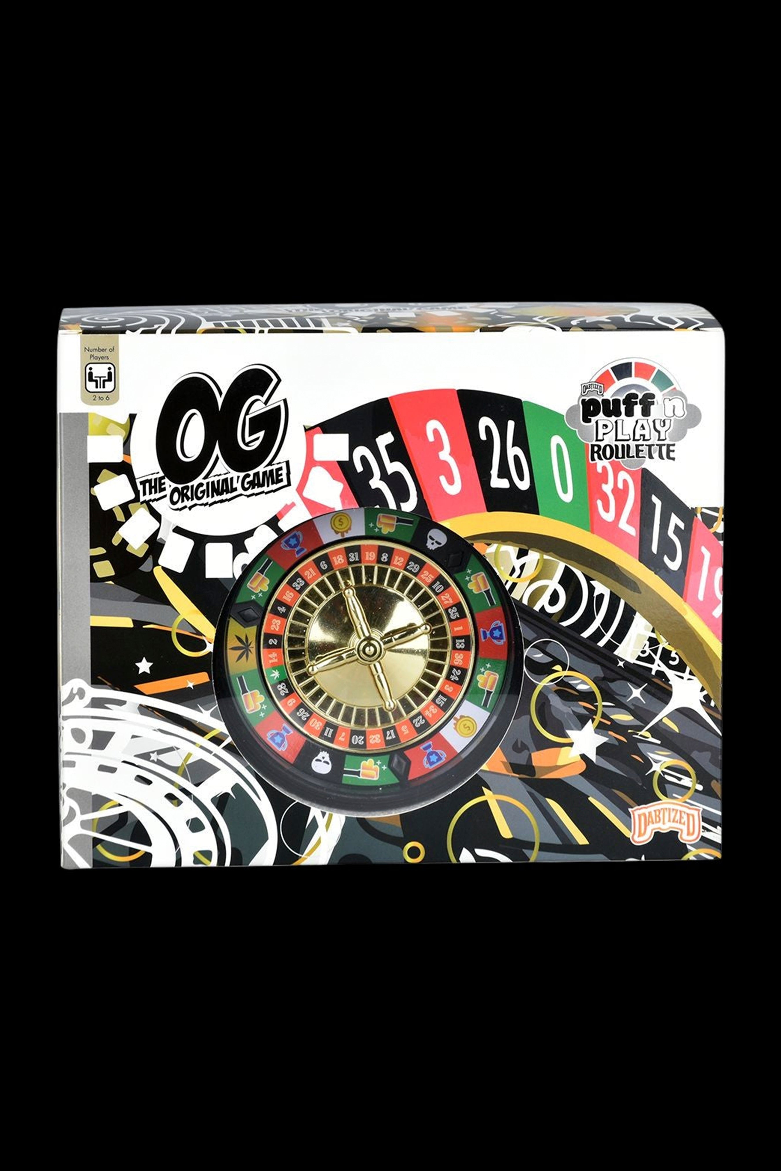 Thrilling Dabtized Puff'N'Play Roulette Game Glass Water Pipe