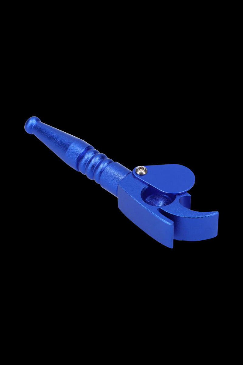 Incredible Metal Hand Pipe with Swivel Lid and Bottle Opener