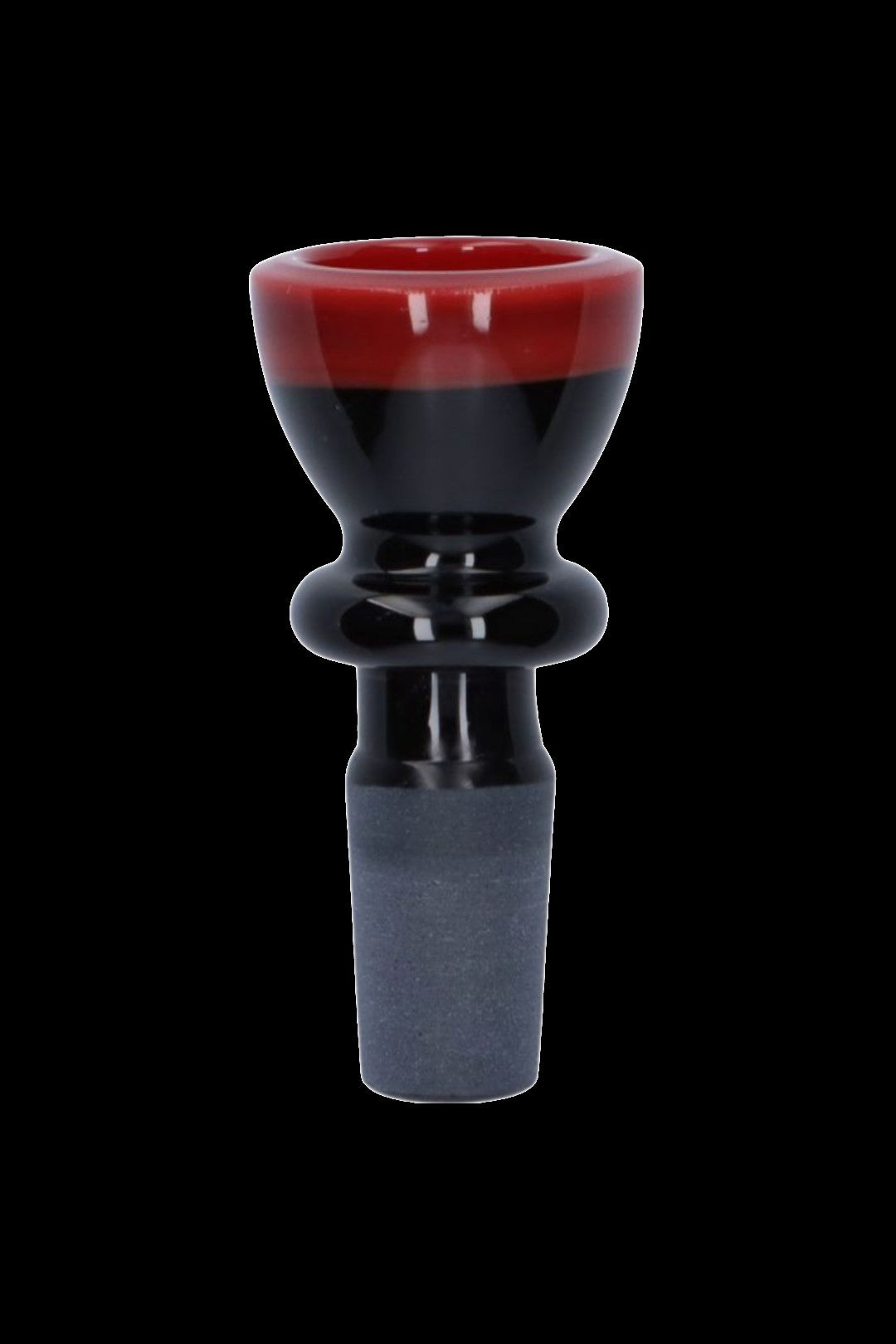 Stunning Black Bong Bowl with Vibrant Colored Ring