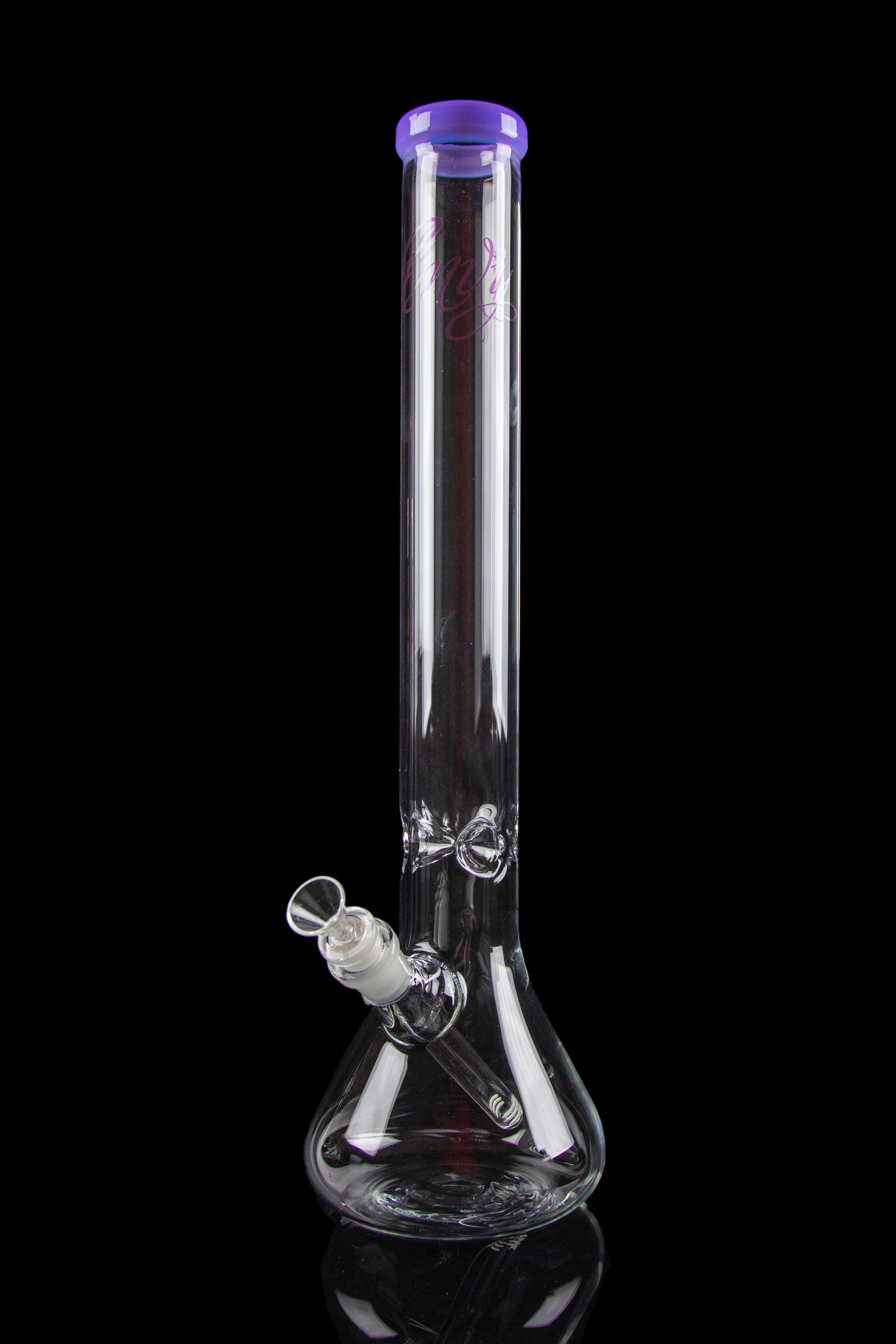 Envy Glass 18-Inch Stylish Beaker Bong with Colored Mouthpiece