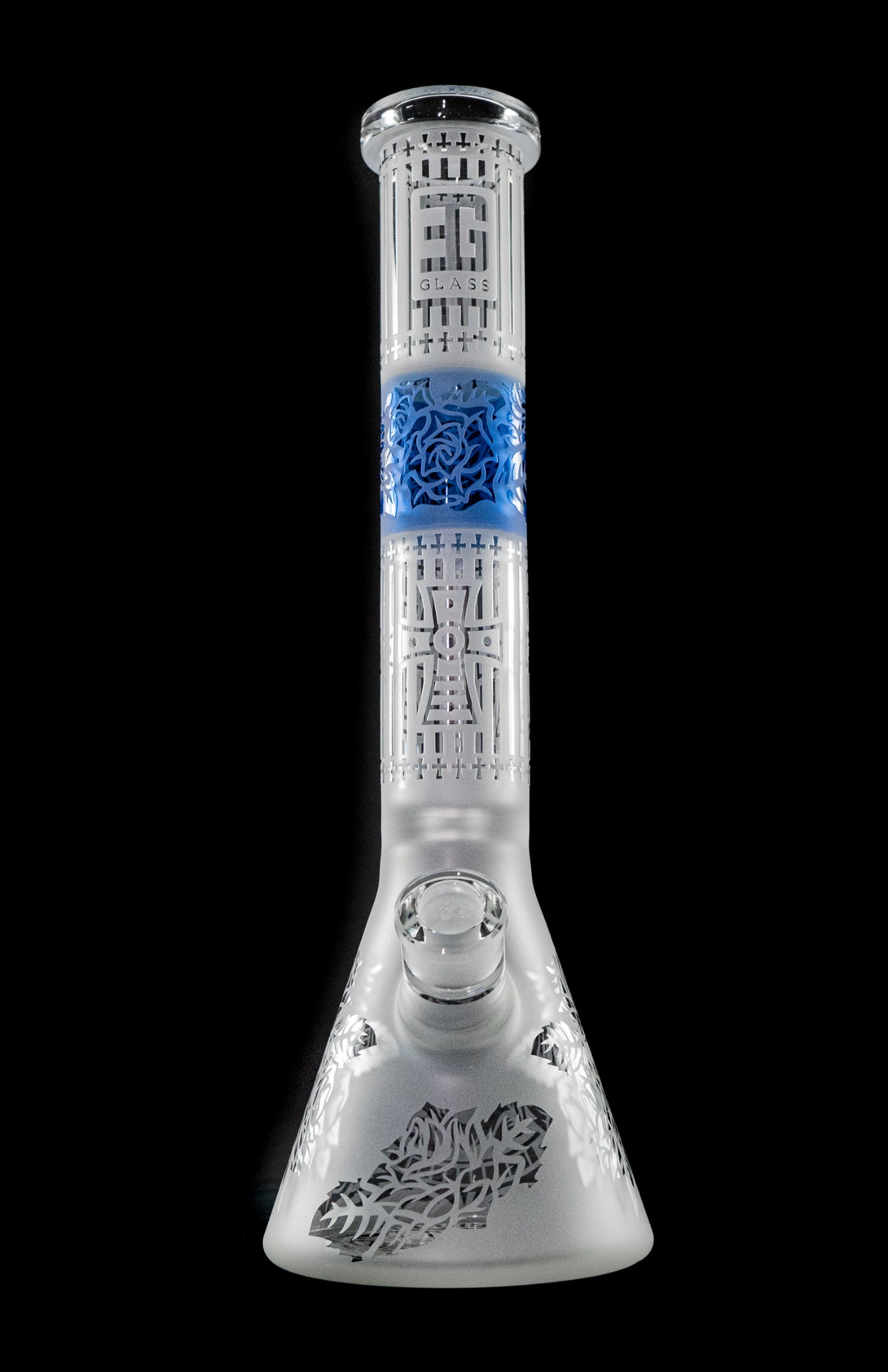 EG Glass Cross Water Pipe - Stylish and Durable Smoking Companion