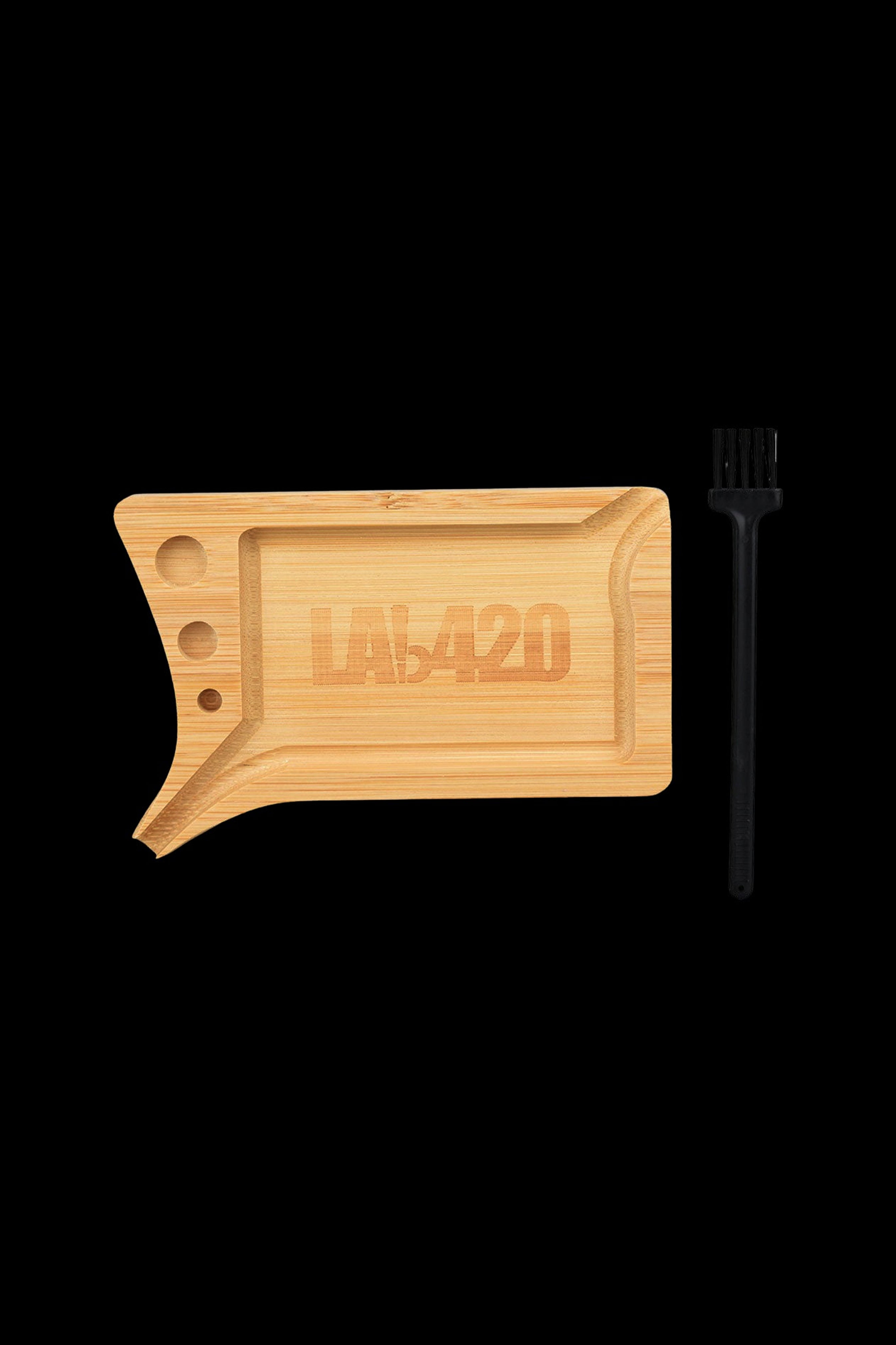 LAb420 Ultra-Portable Rolling Tray with Convenient Tray Brush