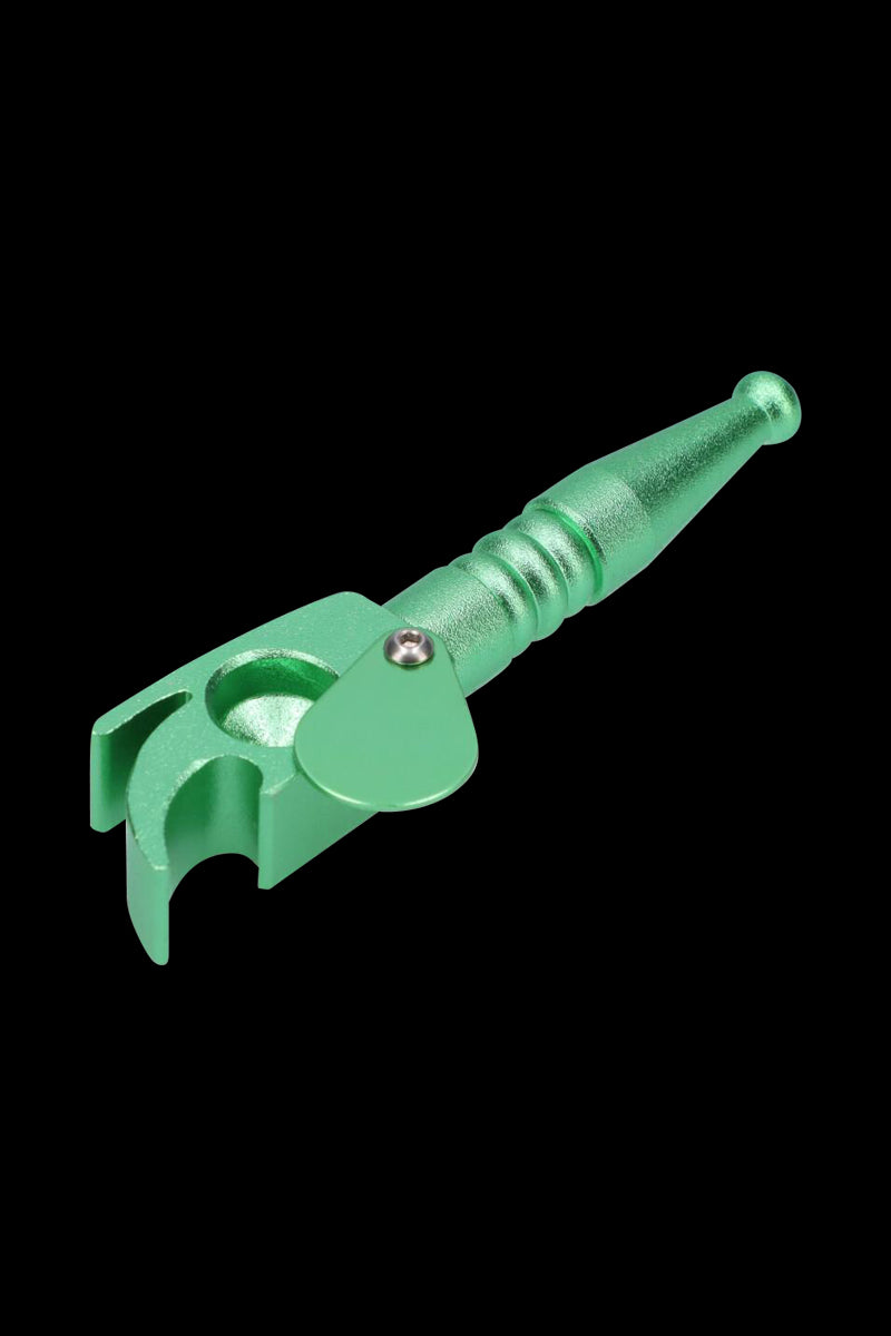 Incredible Metal Hand Pipe with Swivel Lid and Bottle Opener