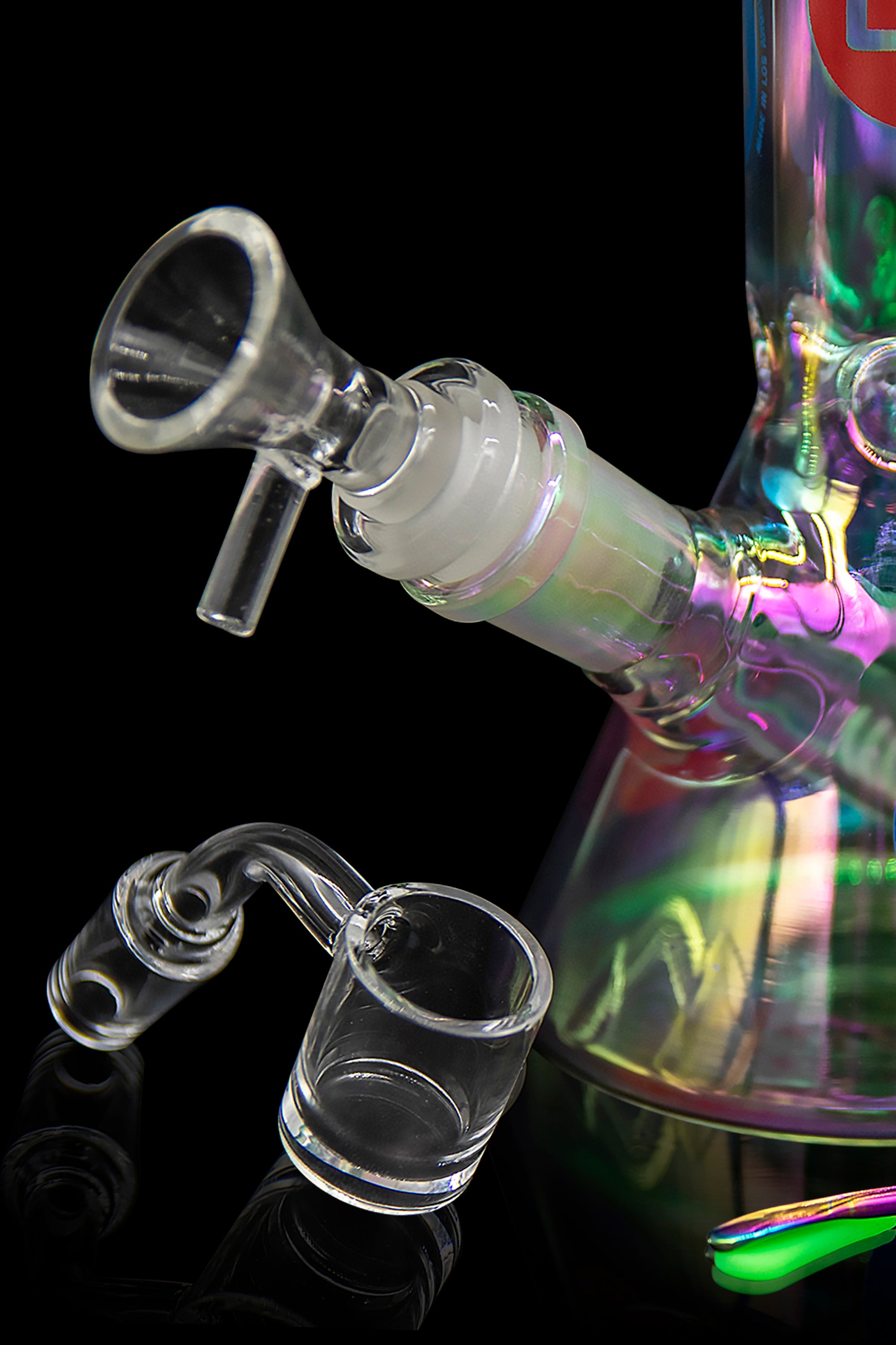 LA Pipes Limited Edition 8-Piece Iridescent Disco Beaker Set: A Groovy Retro Delight