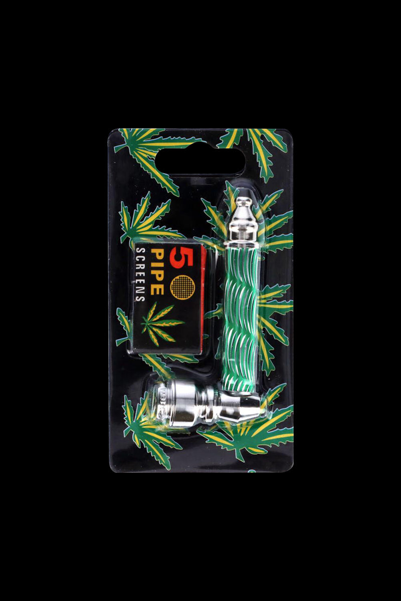 Colorful Metal Hand Pipe for On-the-Go Use
