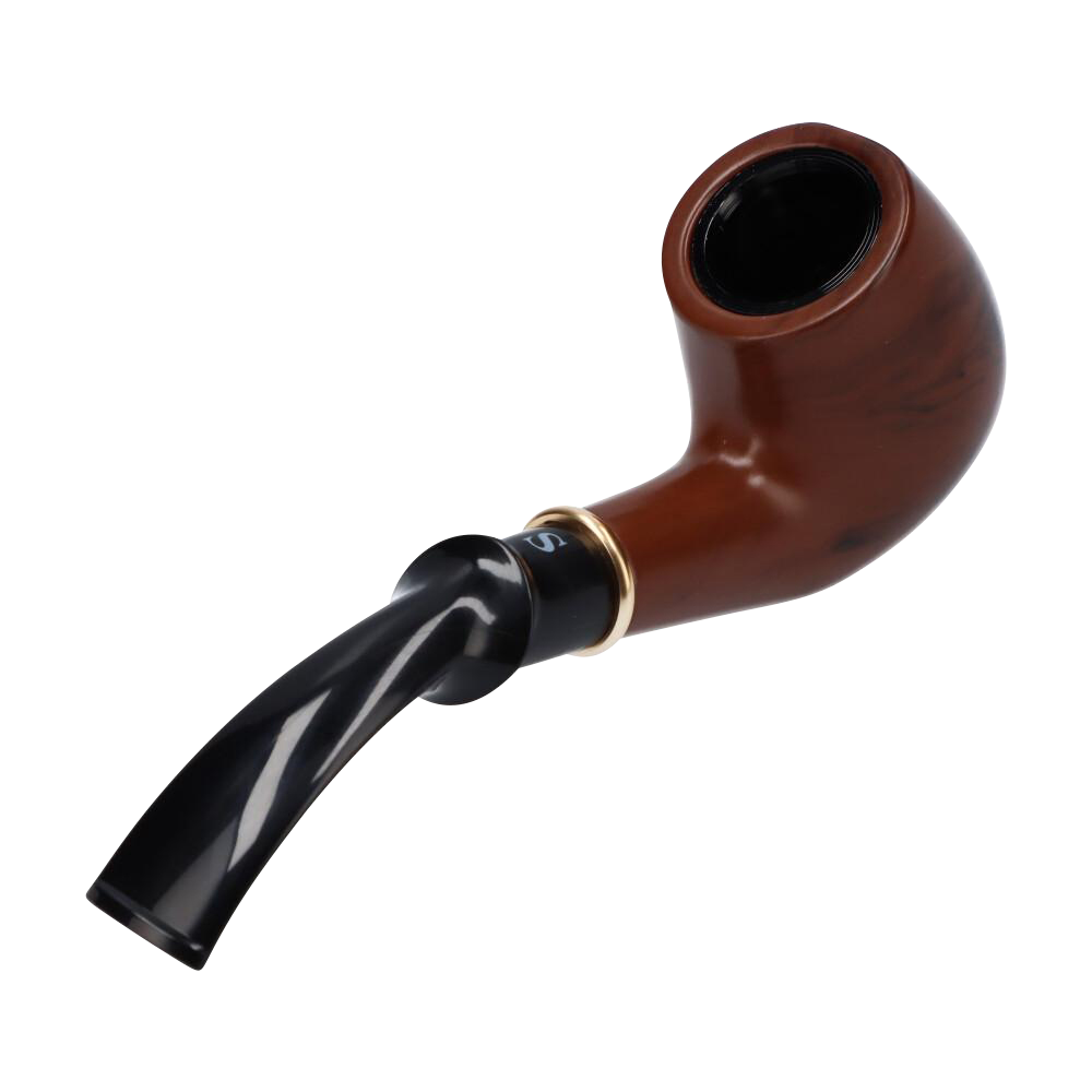 Elegant Classic Hand Pipe with Stand - A Classy Smoking Essential