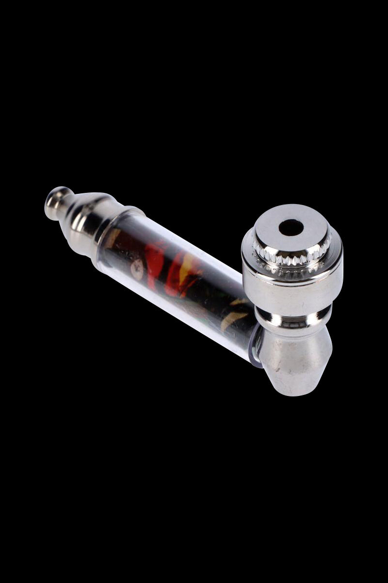 Indestructible Rasta-Themed Metal Hand Pipe