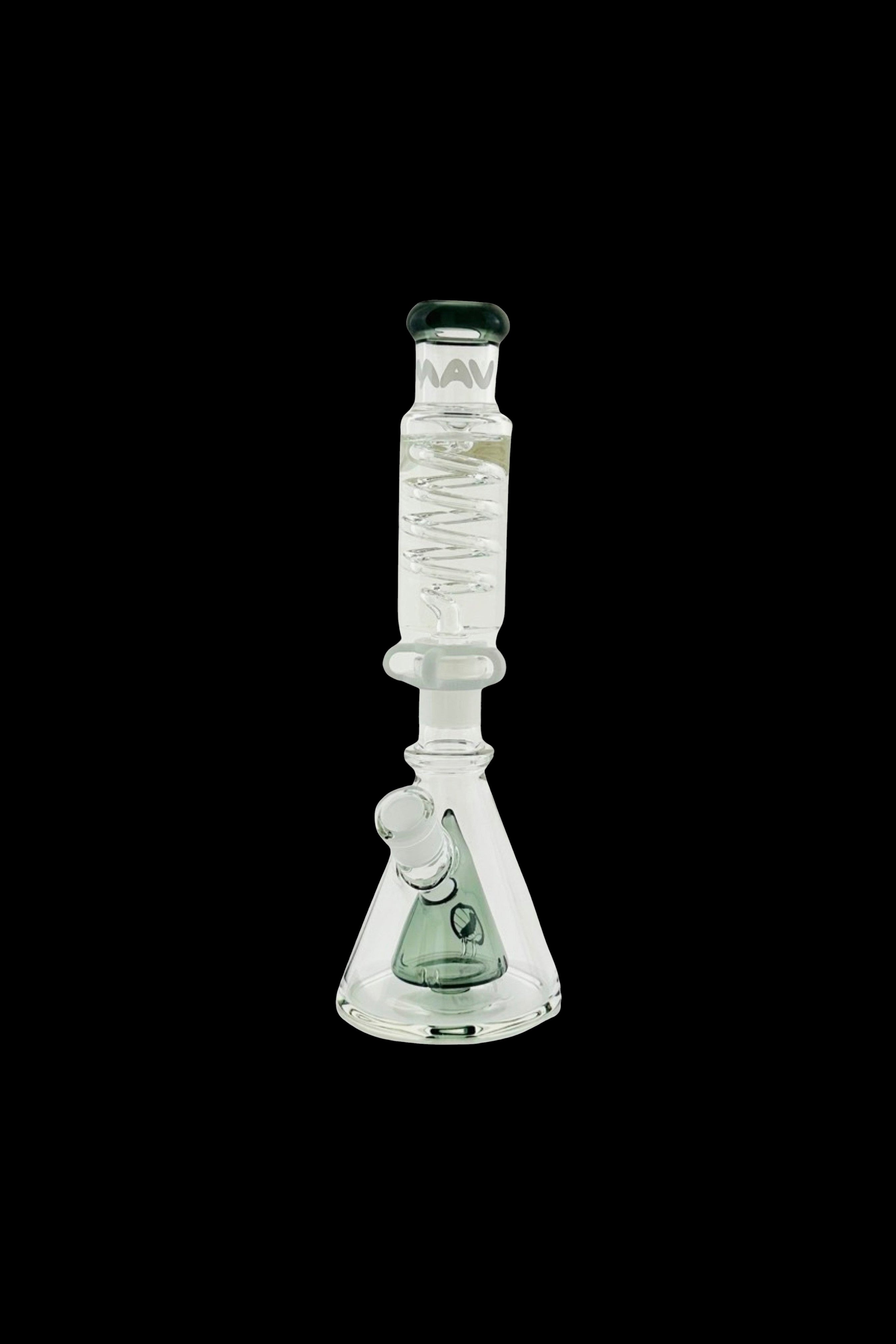 MAV Glass Mini Freezable Coil Slitted Pyramid Beaker: Elevate Your Smoking Experience