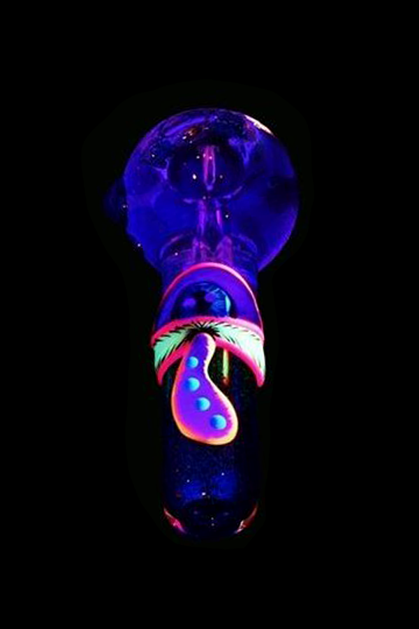 Chill-Ready Glitter Glow Glycerin Spoon Pipe