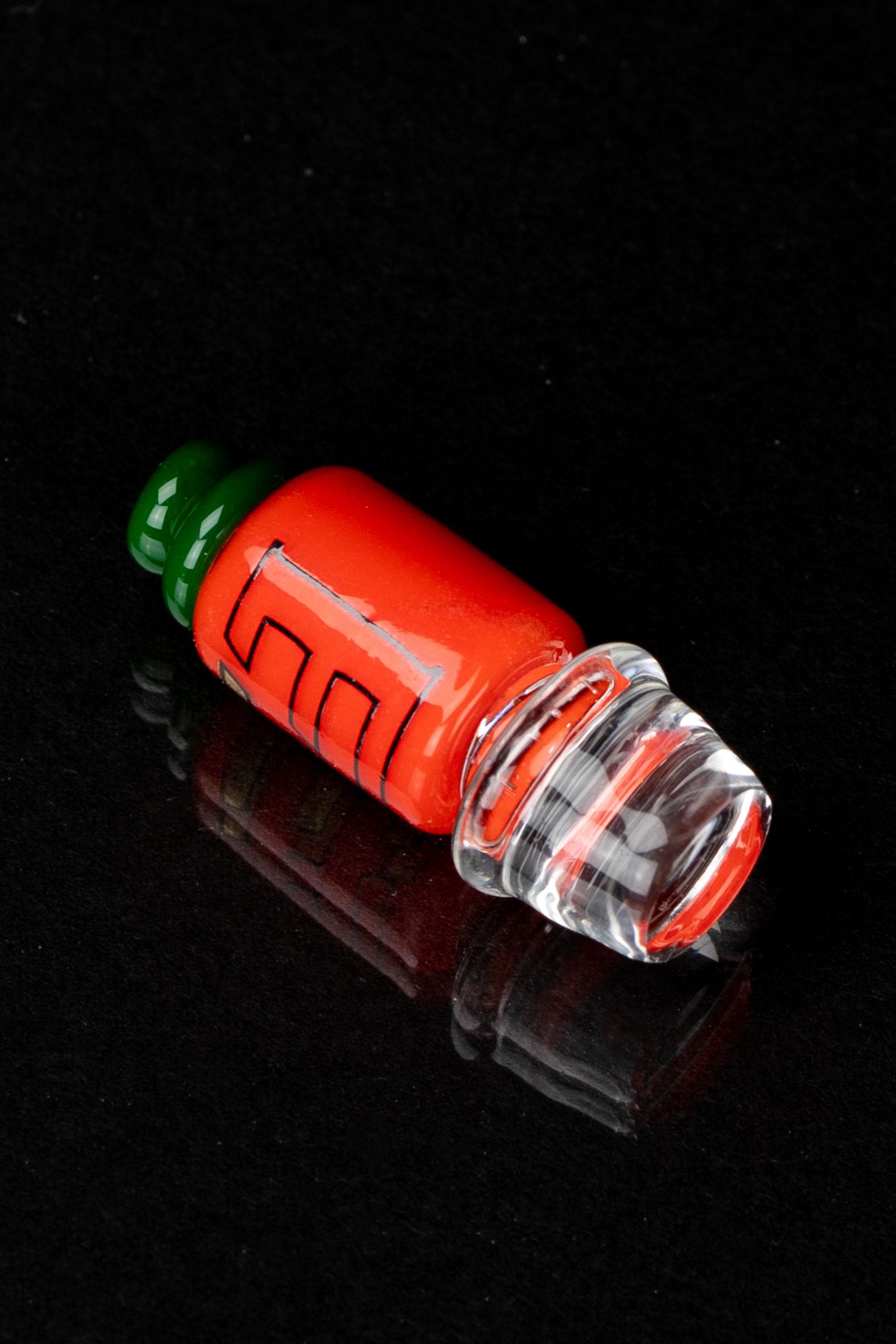 Empire Glassworks Sriracha Bottle Puffco Peak Pro Carb Cap - A Must - Have!