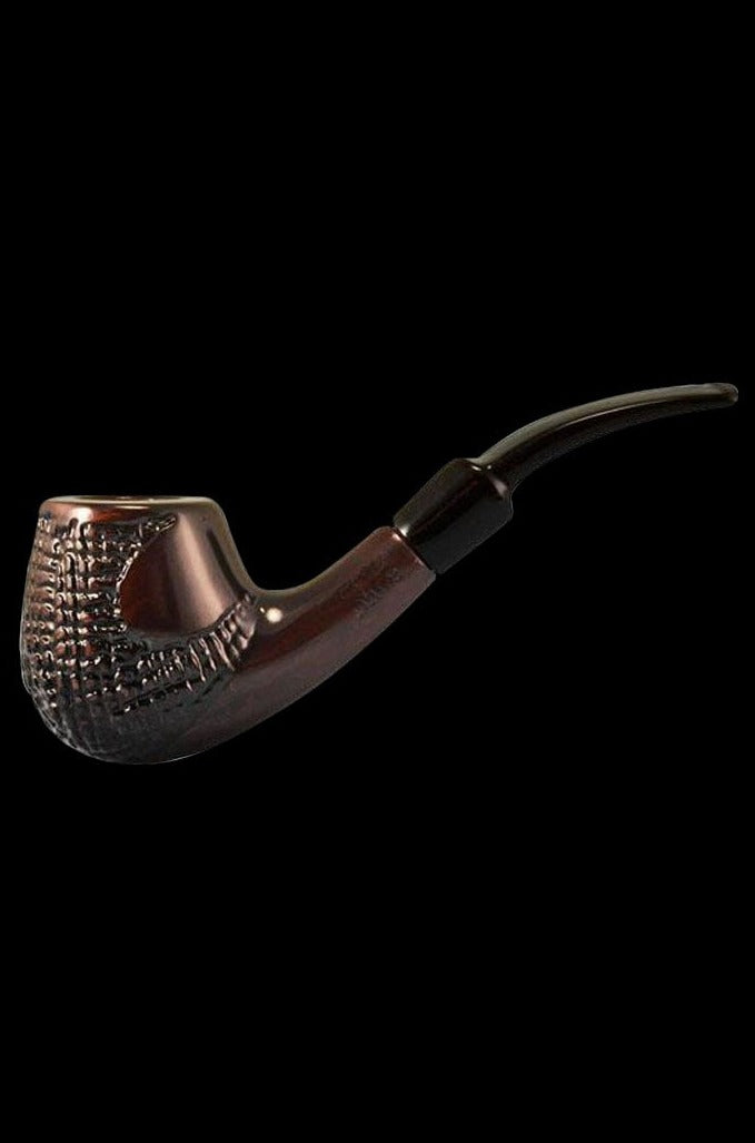 Exquisite Pulsar Engraved Brandy Cherry Tobacco Pipe