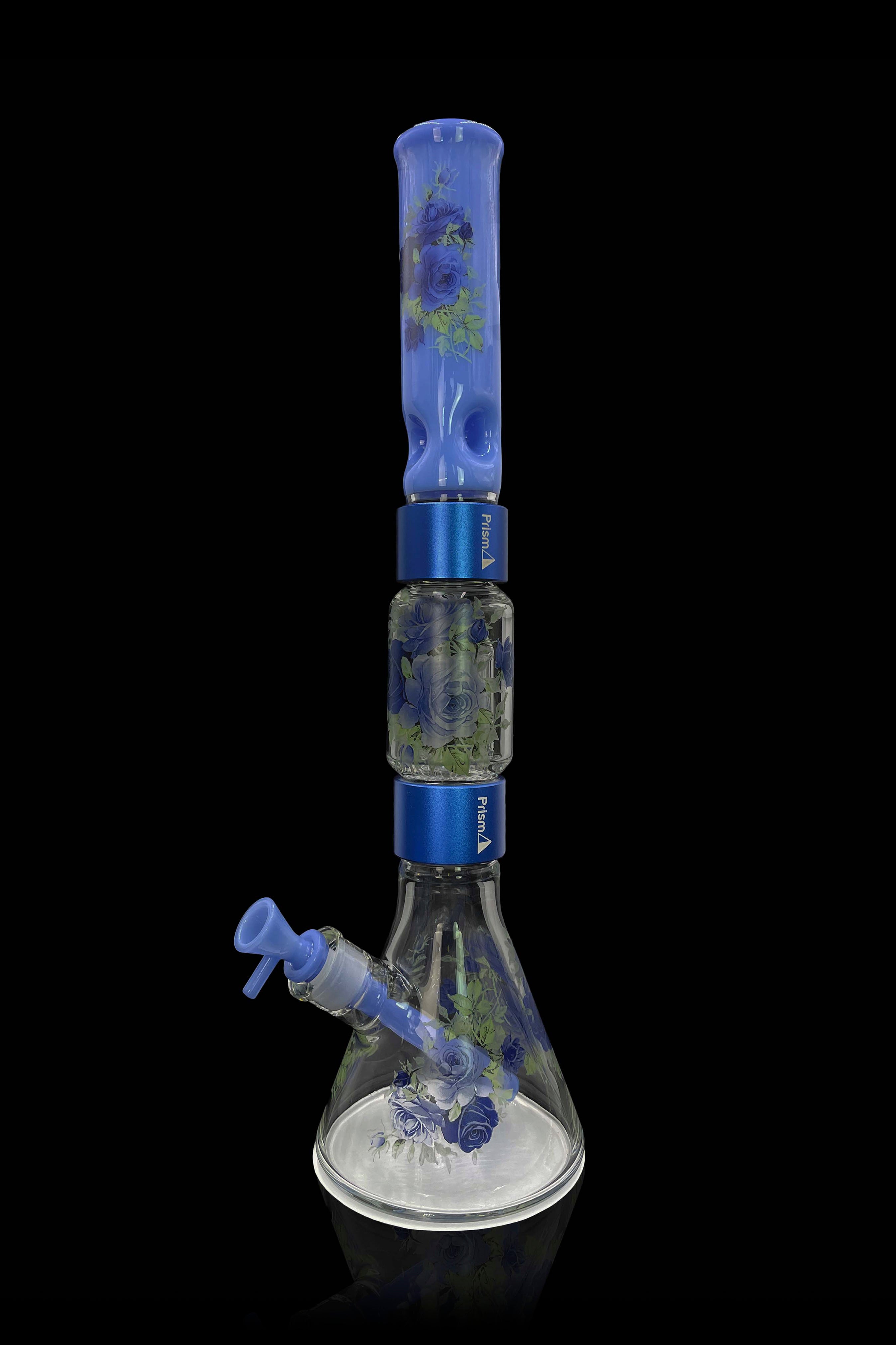 Prism Halo Moonlight Rose Double Stack Modular Bong - A Stunning Smoking Companion
