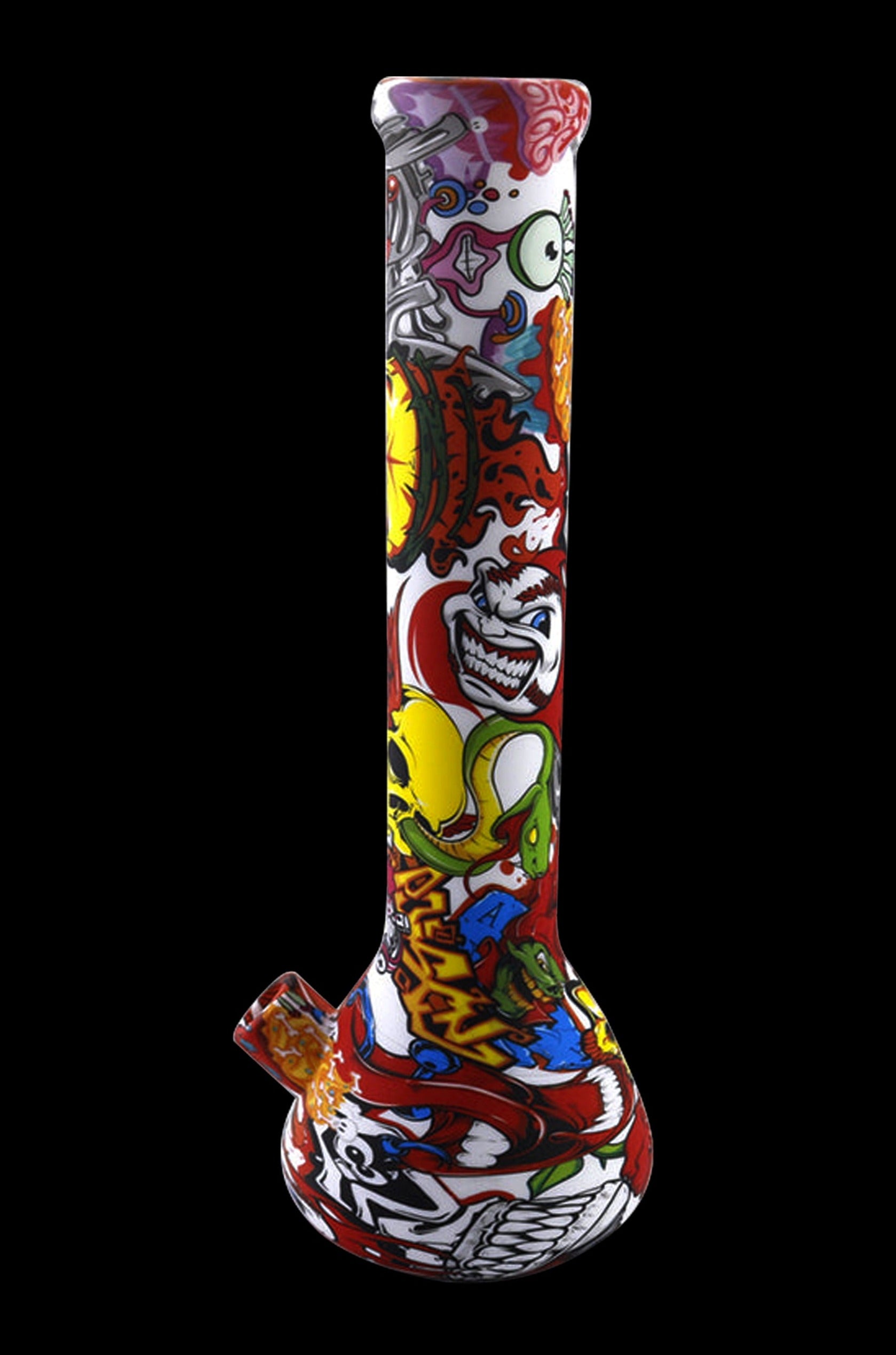 Cloud 8 Vibrant Artistic Paint Silicone Beaker Bong
