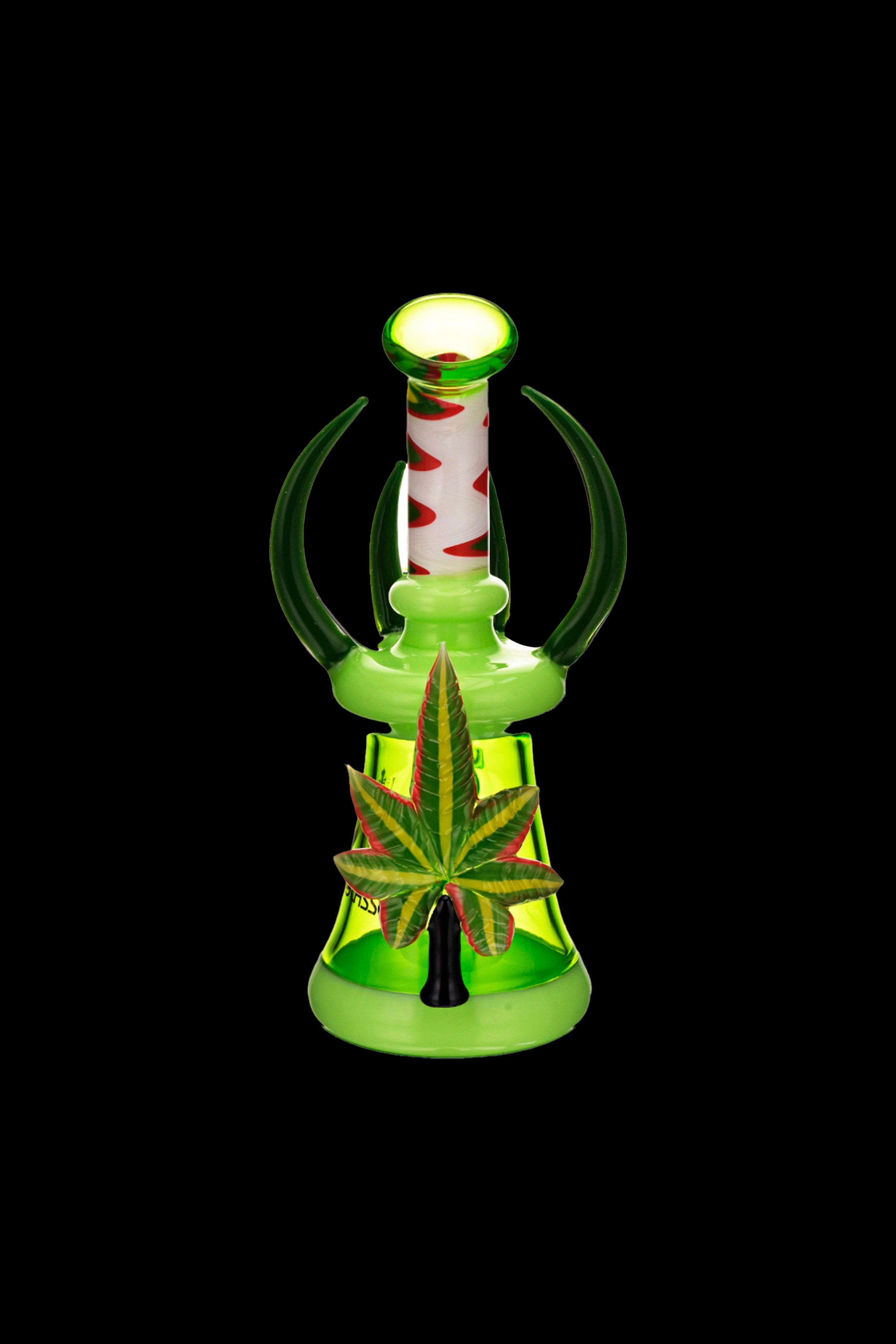 MK100 Glass Bloom Water Pipe - A Stunning Smoking Artifact