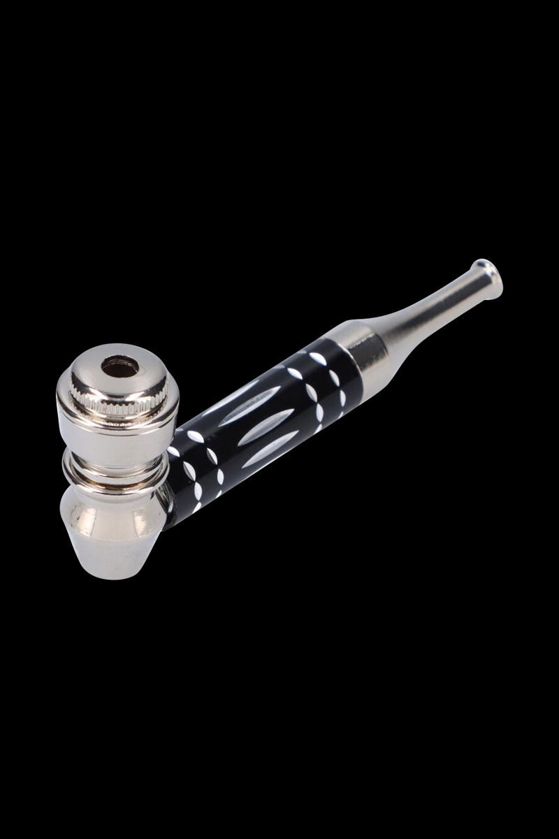 Gorgeous Colored Stem Metal Hand Pipe