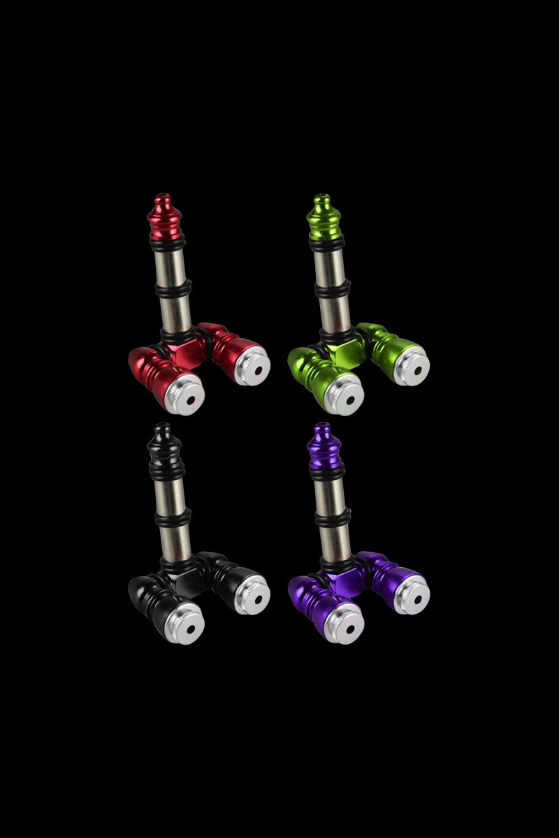 Incredible Double Bowl Aluminum Pipe with Bowl Saver Lids