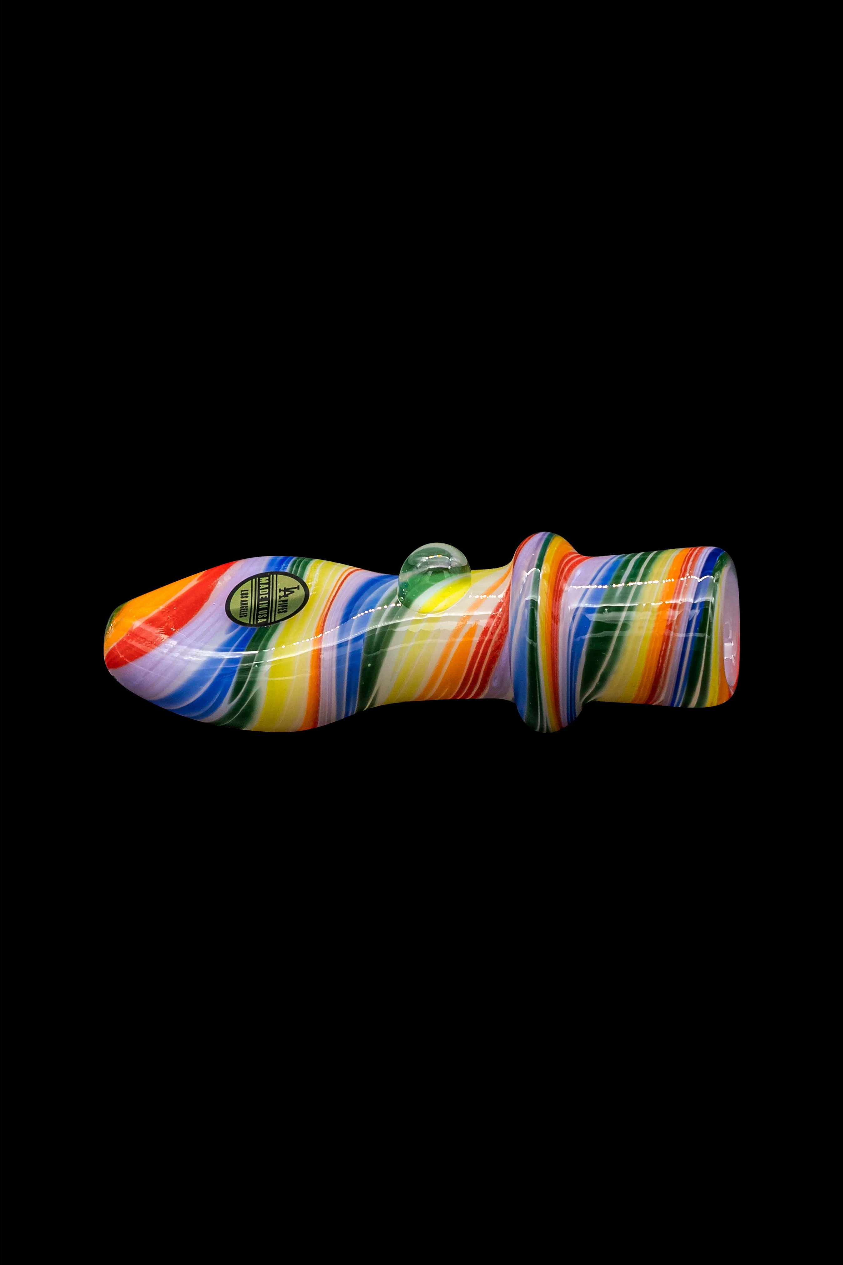 LA Pipes Rainbow Tornado Chillum: A Stunning Smoking Companion