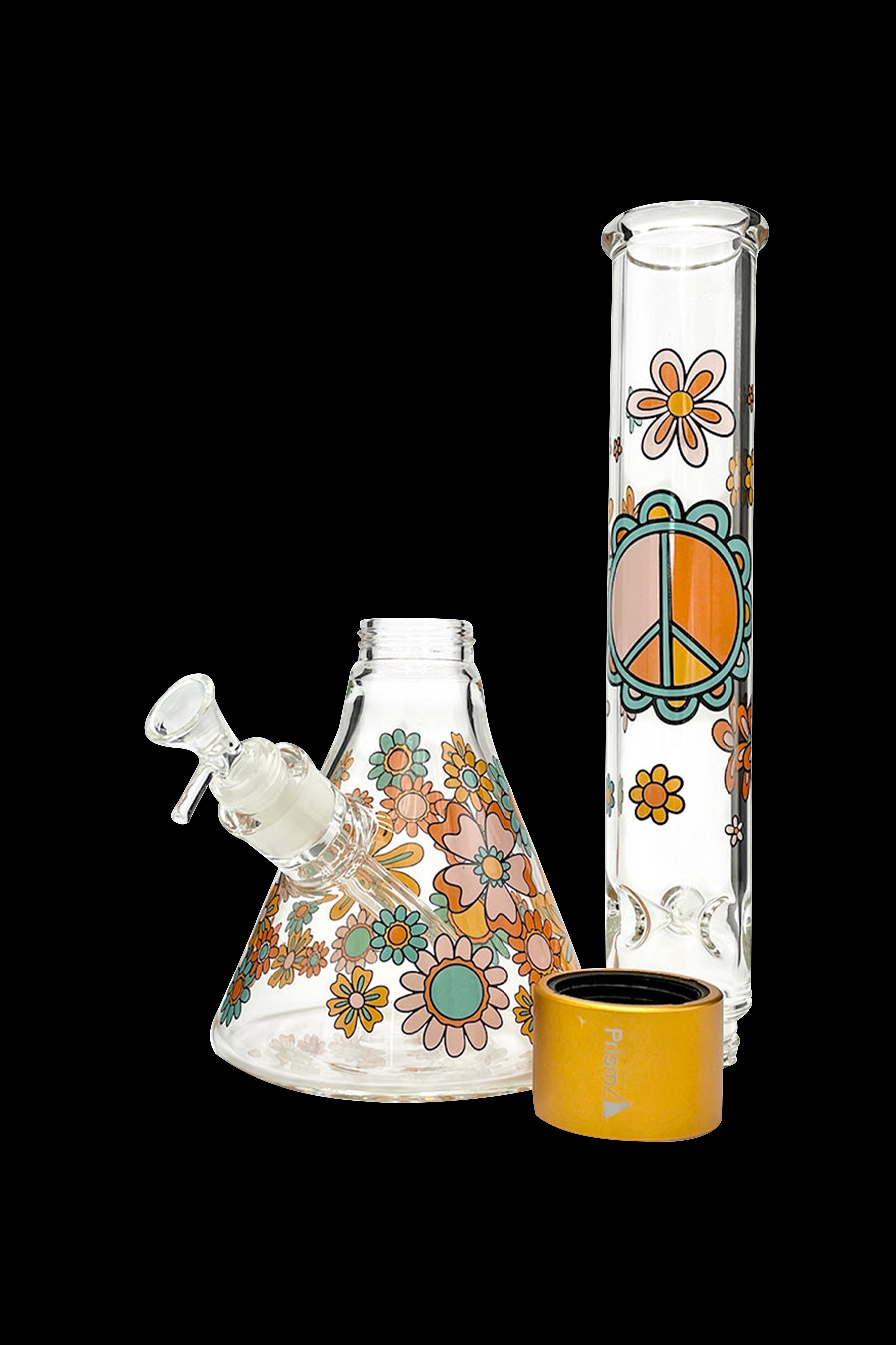Prism's Groovy Flower Power Single Stack Bong