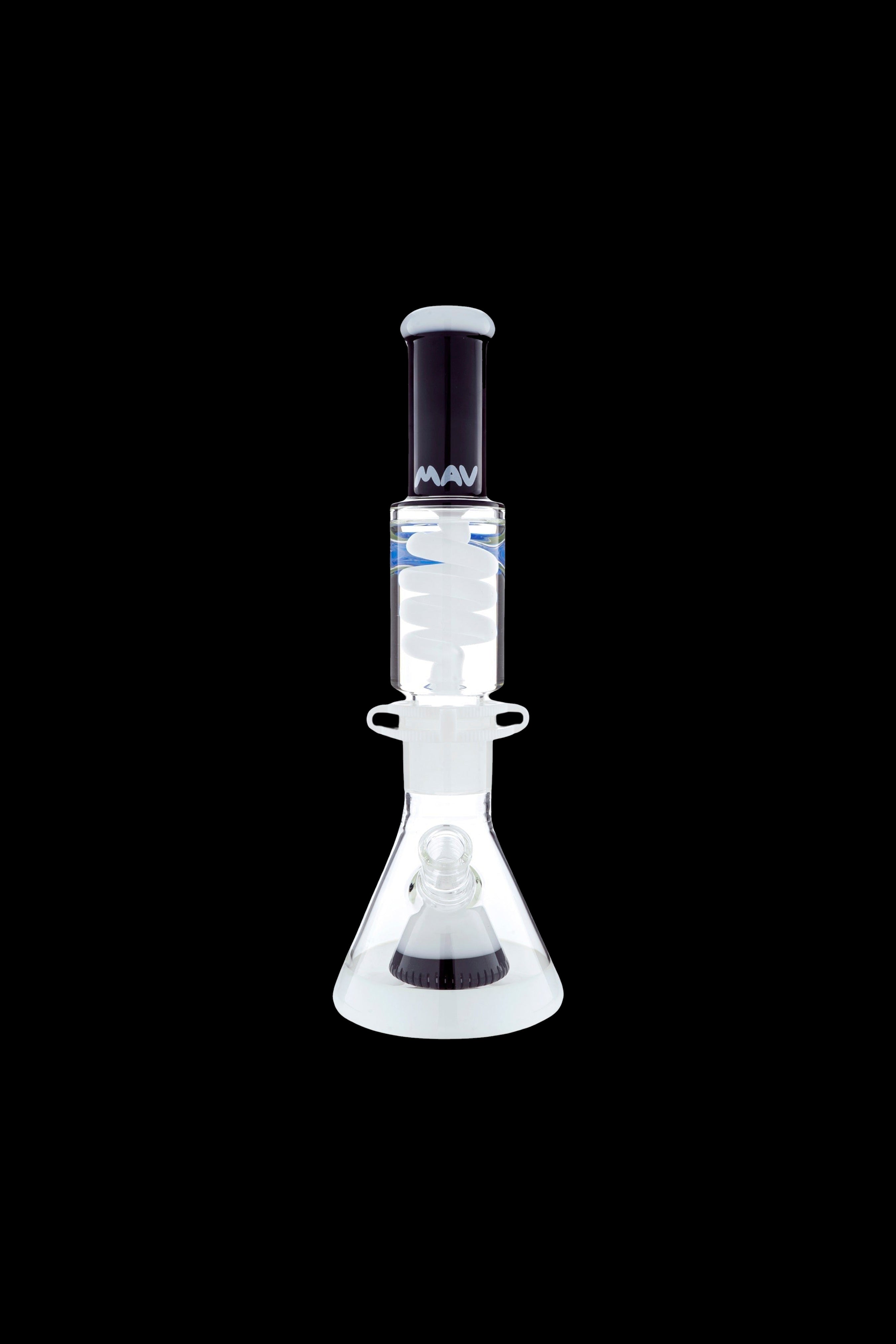 MAV Glass Slitted Pyramid Beaker Freezable Coil System - Premium Smoking Experience