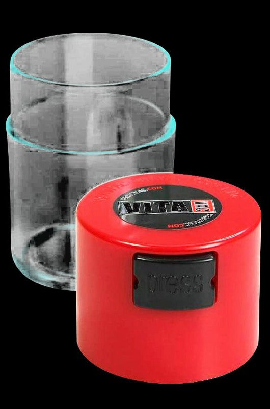 Vibrant VitaVac Clear Airtight Herb Storage Container