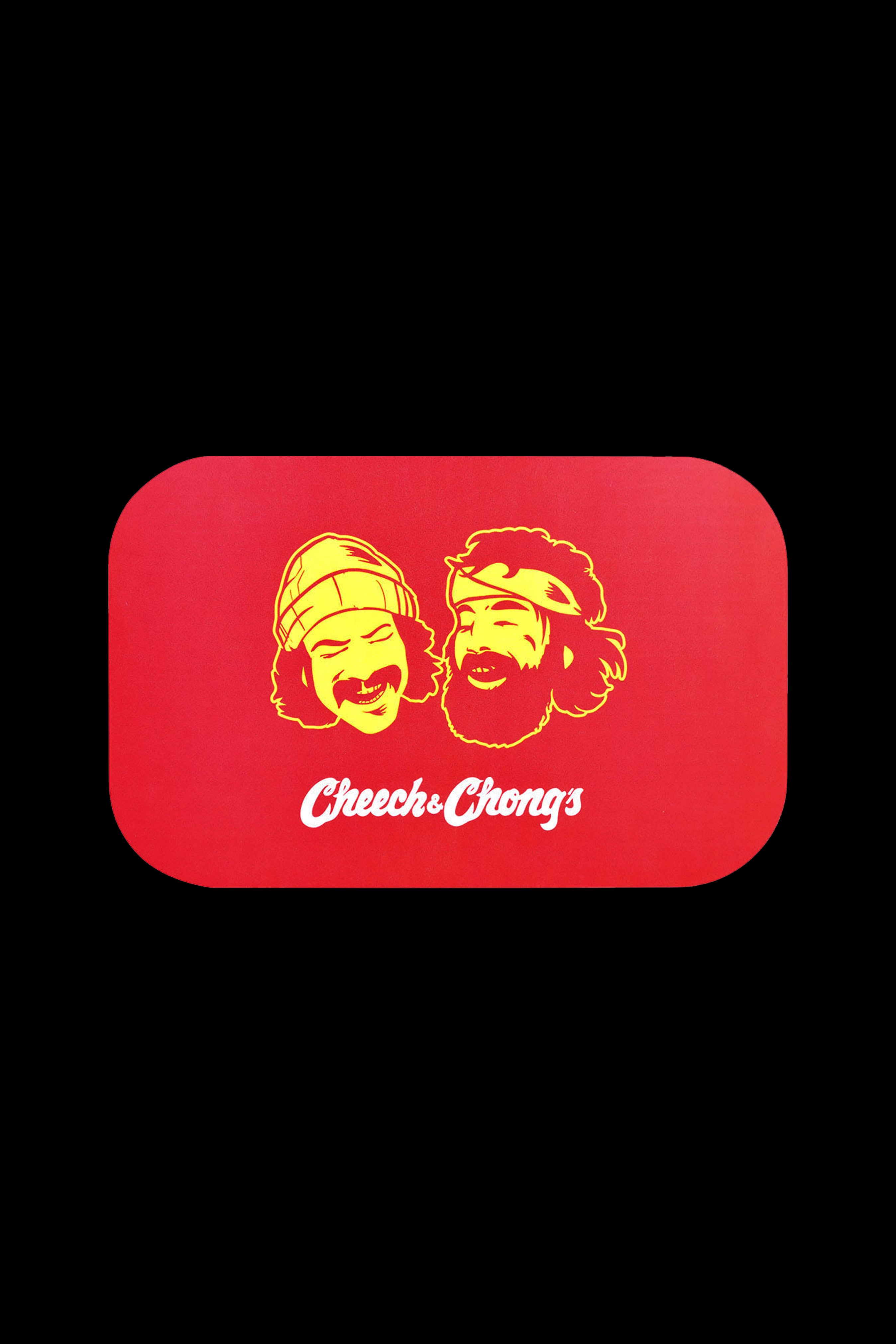 Cheech & Chong x Pulsar Red Faces Metal Rolling Tray with Lid - An Epic Stoner Essential