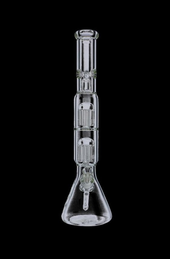 Gigantic Beaker Base Ice Bong with Double Tree Perc - Party Essential!