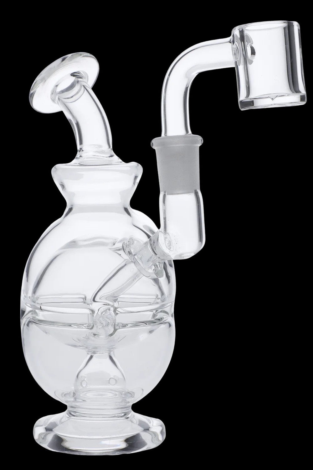 Stunning Glass Bubbler Pipe with 10mm Male Quartz Banger - Your Smoking Essential!