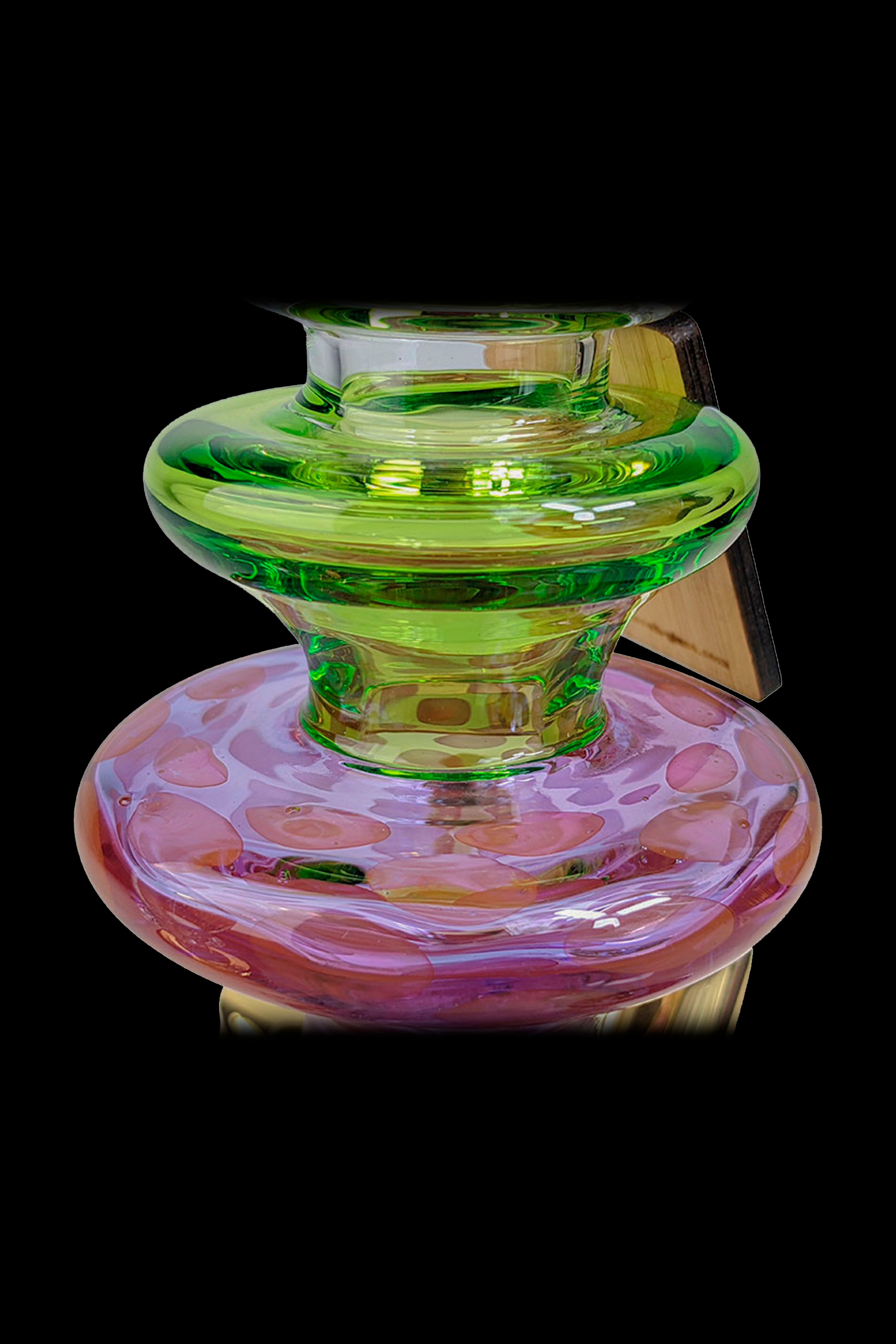Cheech Glass Stunning Gold Crystal Water Pipe