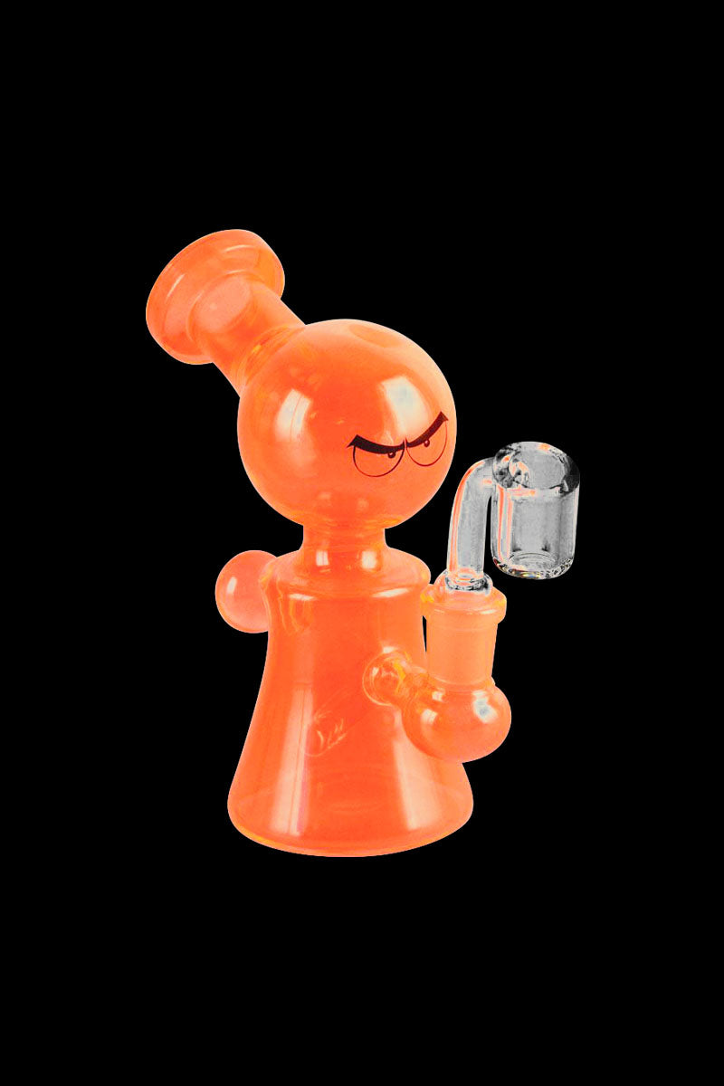 Whimsical Glass Eyes Oil Rig Water Pipe