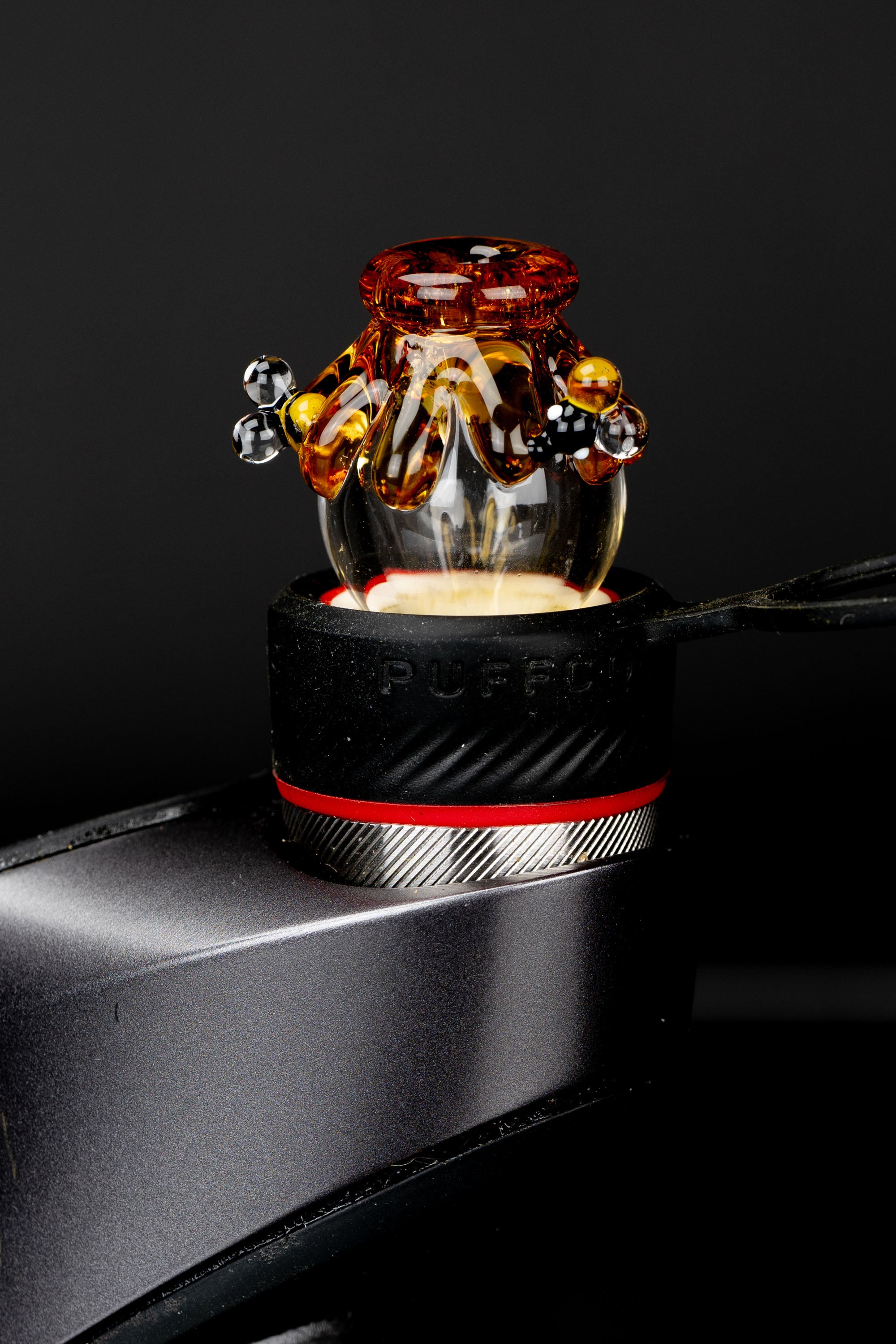 Empire Glassworks Honey Drip Puffco Peak Bubble Carb Cap - Save the Bees Edition