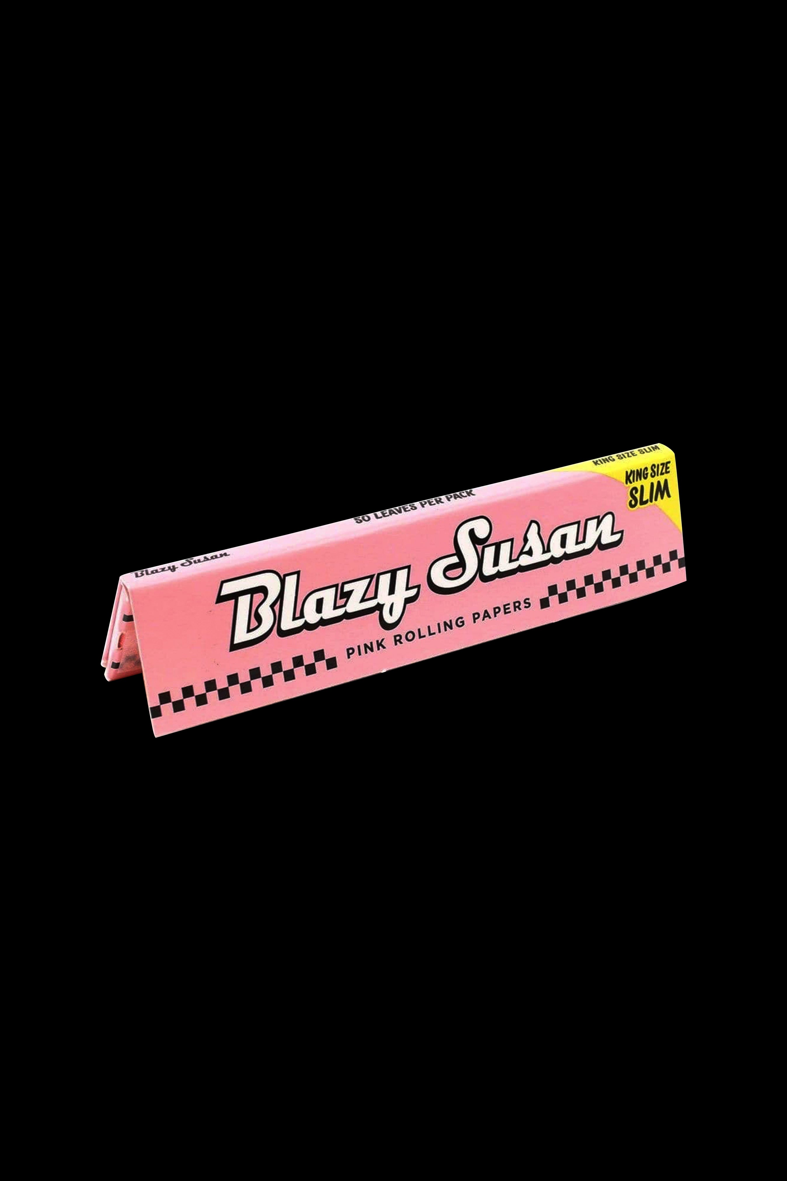 Blazy Susan Pink King Size Rolling Papers - Stand Out in Style!