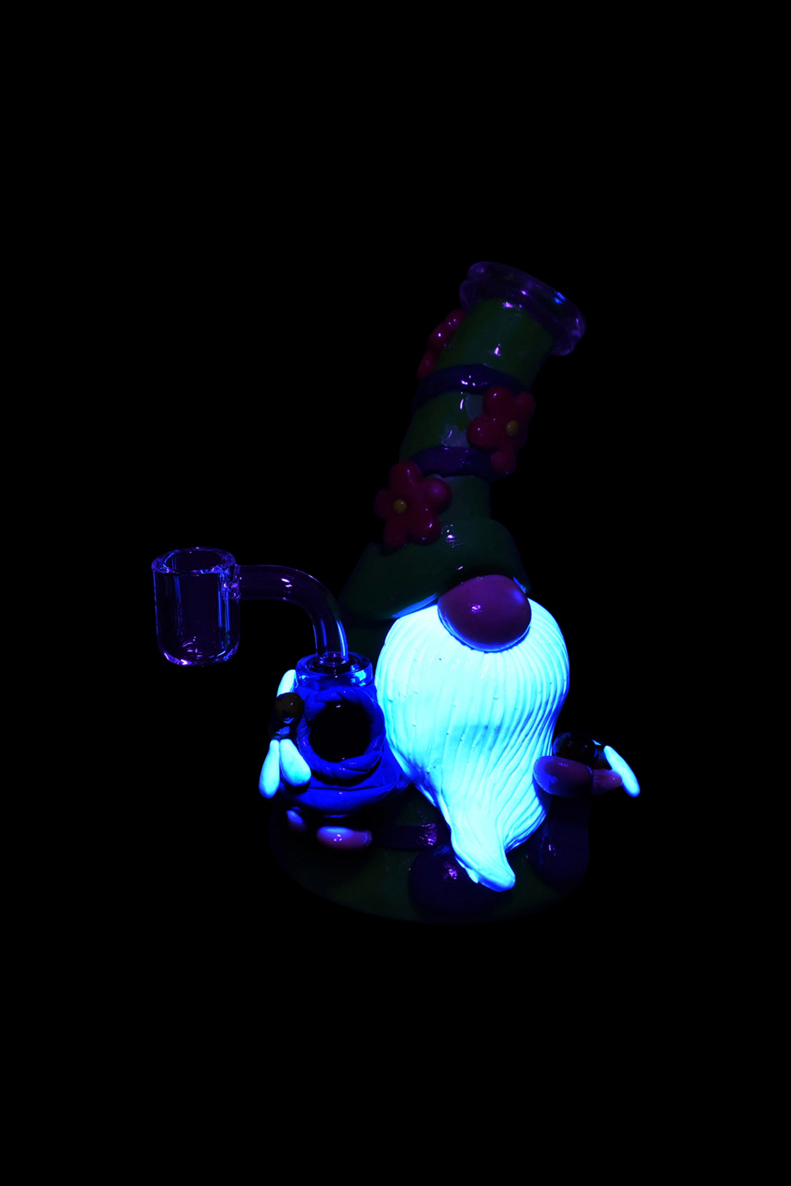 Magical Flower Gnome Glass & Enamel Dab Rig - A Must - Have!
