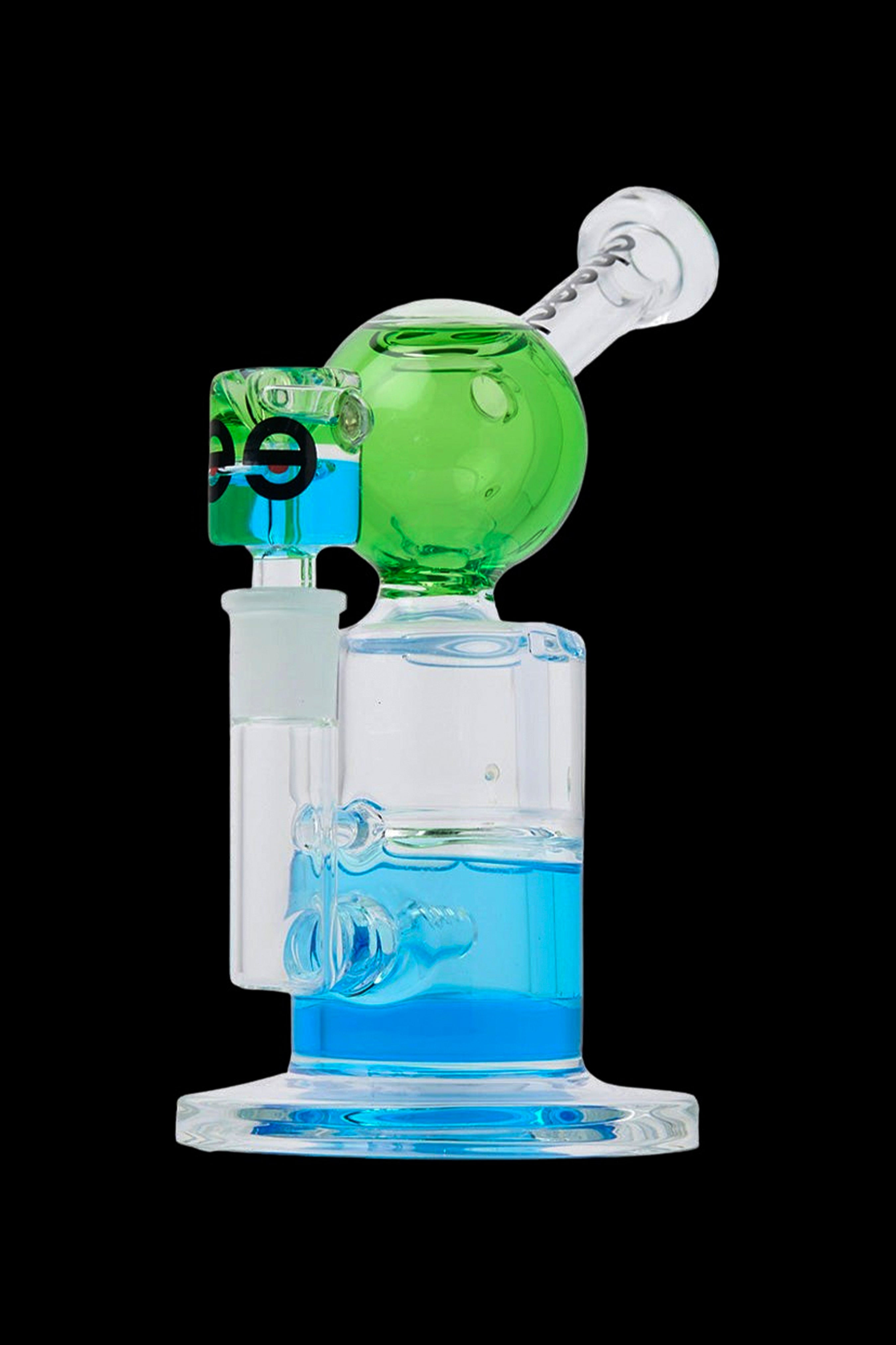 Cheech Glass Triple Glycerin Dual - Color Bong: Stylish Smoking Companion