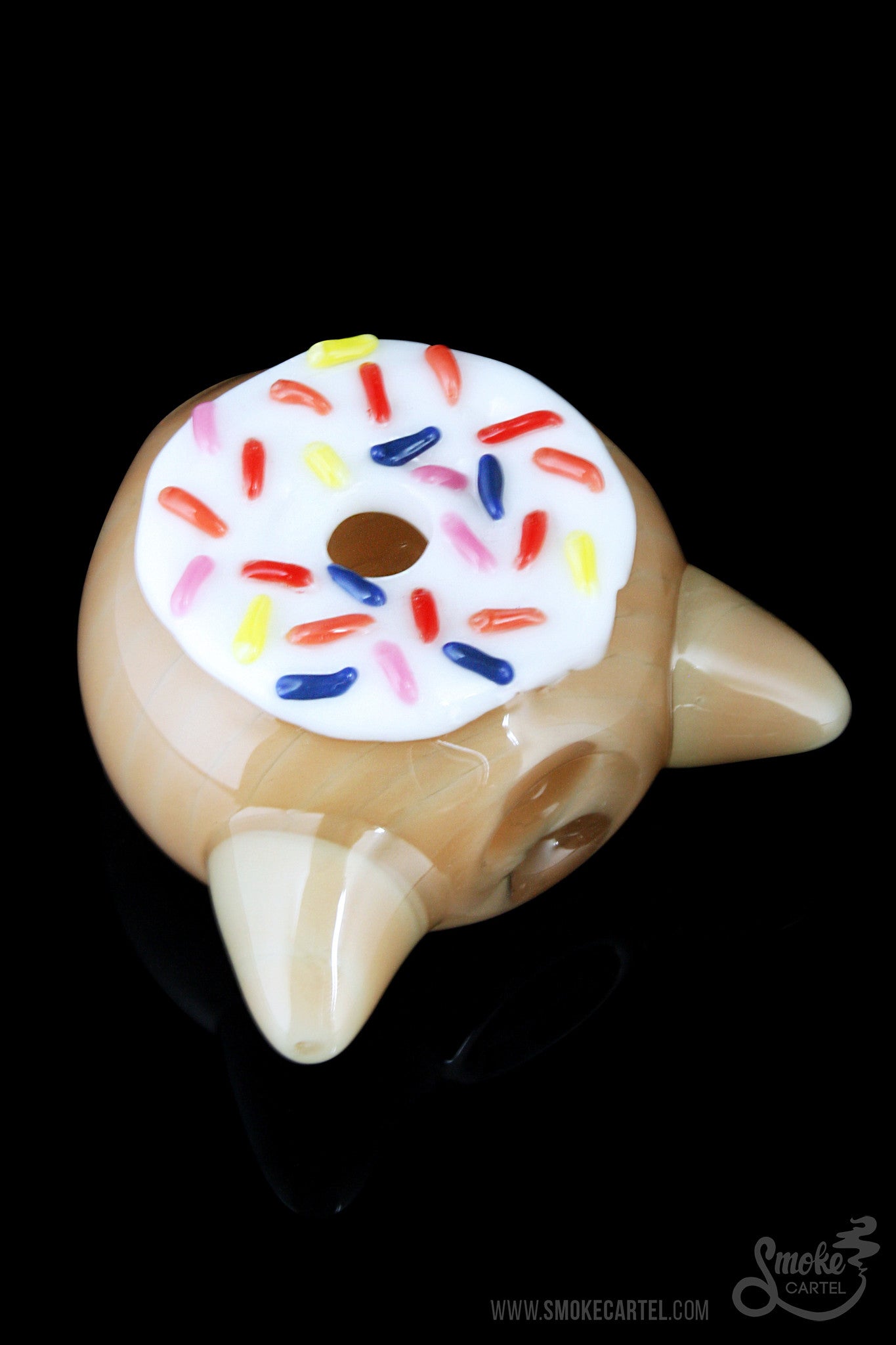 Empire Glassworks Glazed Kitty Donut Pipe - A Fun Smoking Companion